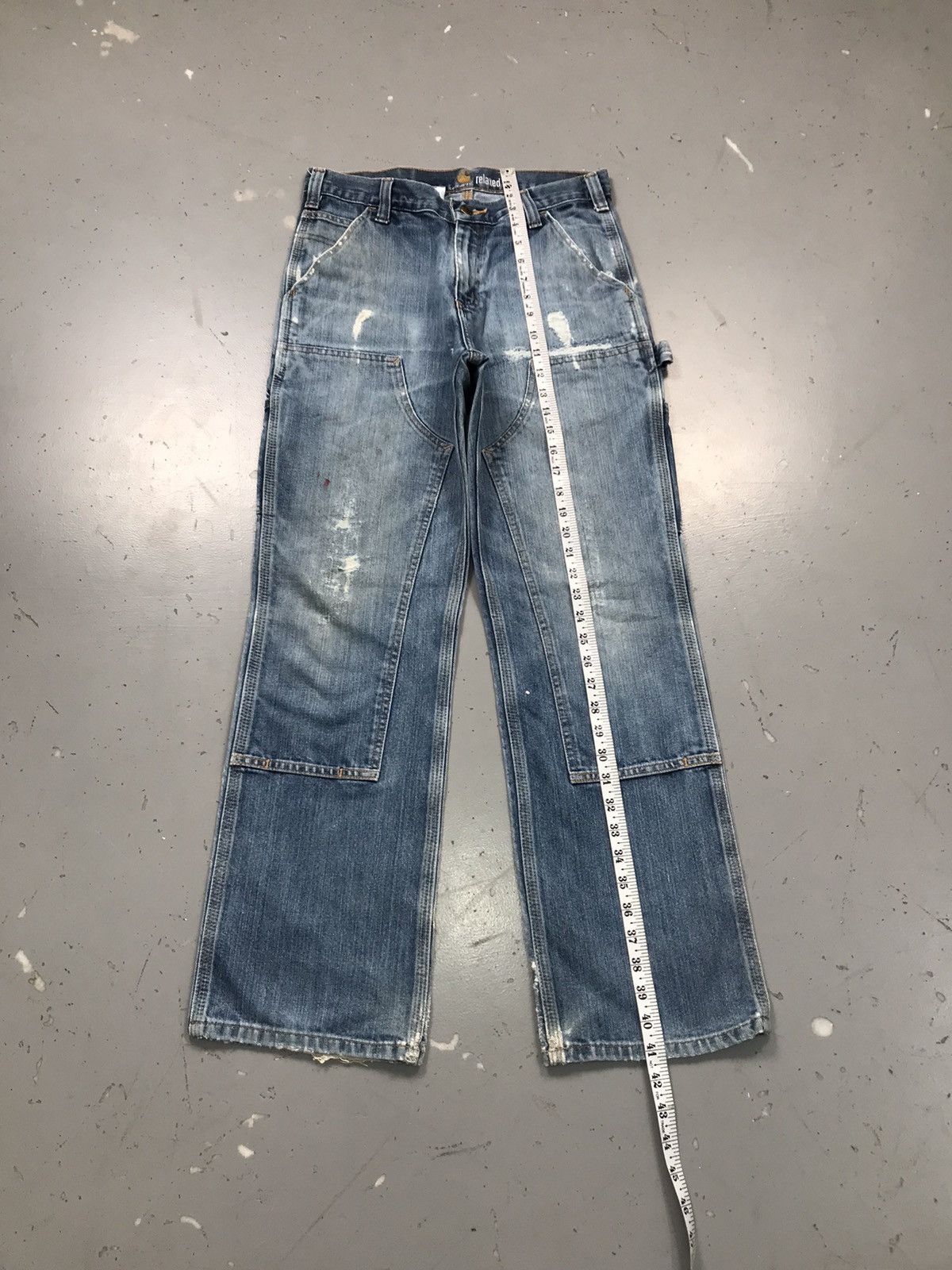 Carhartt Vintage Carhartt double knee distressed workwear denim Size US 30 / EU 46 - 6 Thumbnail