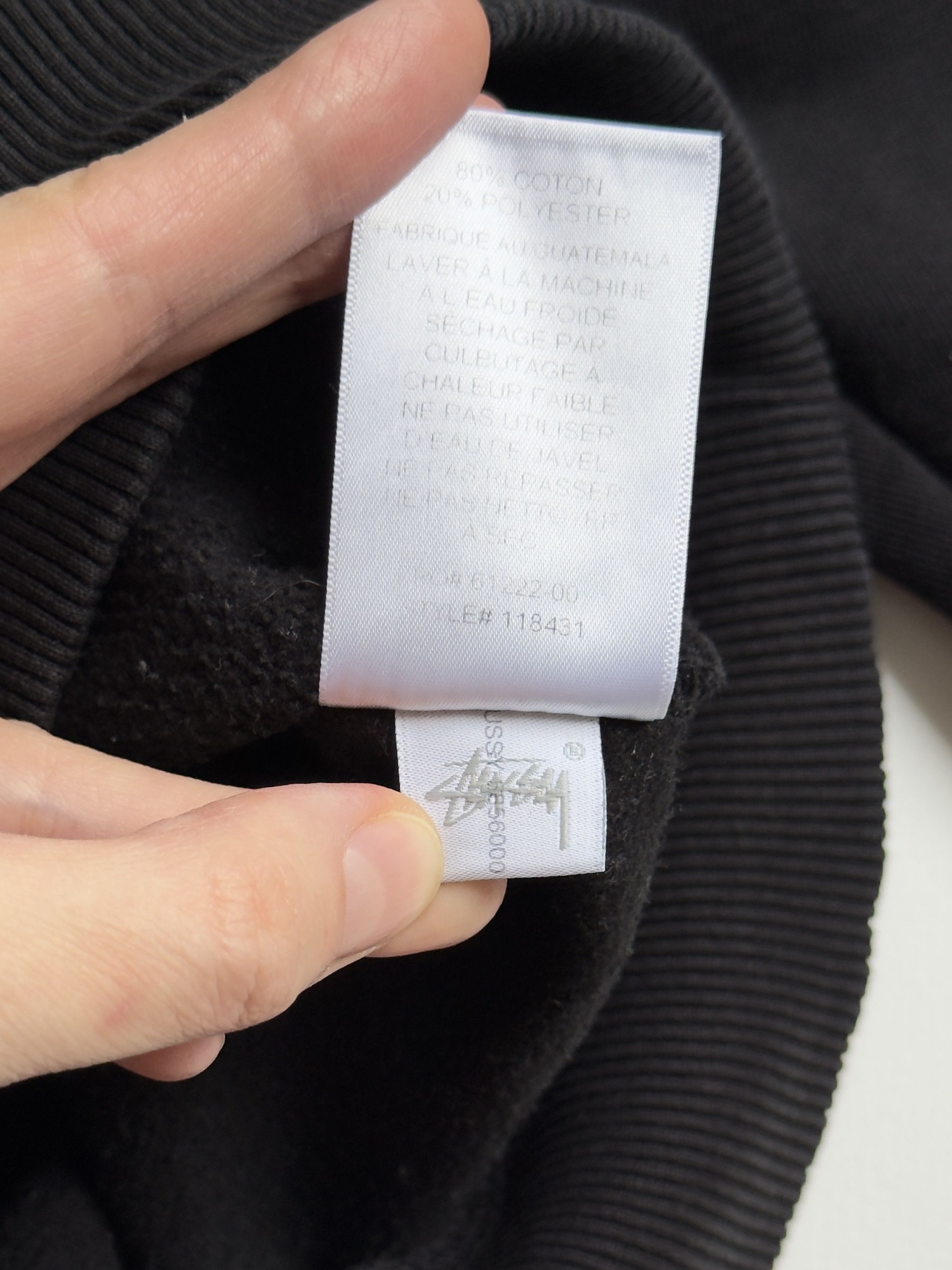 Stussy Men's Stussy Copyright Applique Hoodie in Black (S) Size US S / EU 44-46 / 1 - 6 Thumbnail