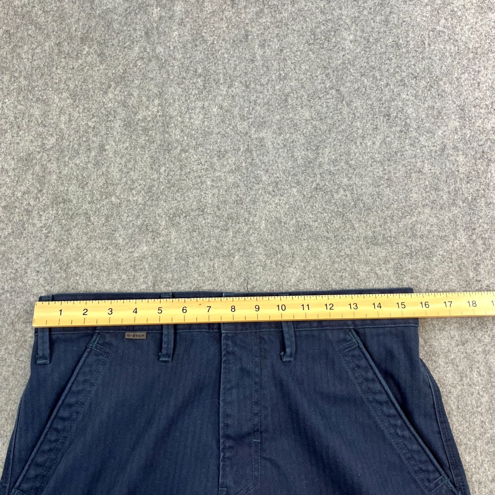 G-Star G-Star Jeans Fatigue Pant 30 30 Dark Blue Tapered 5-Pocket Denim Regular Mens Fatigue Pant Size US 30 / EU 46 - 6 Thumbnail