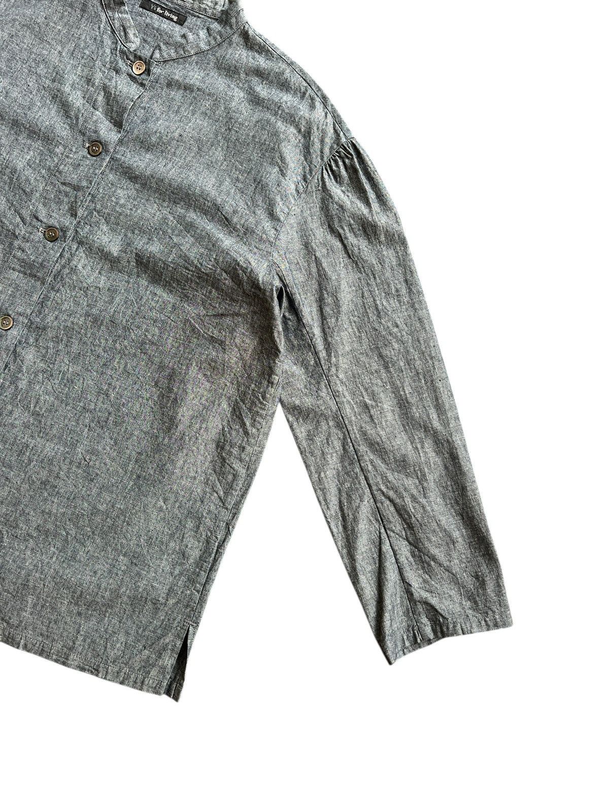 Yohji Yamamoto 1990s Y’s For Living Mandarin Collar Light Outer Size L / US 10 / IT 46 - 5 Thumbnail