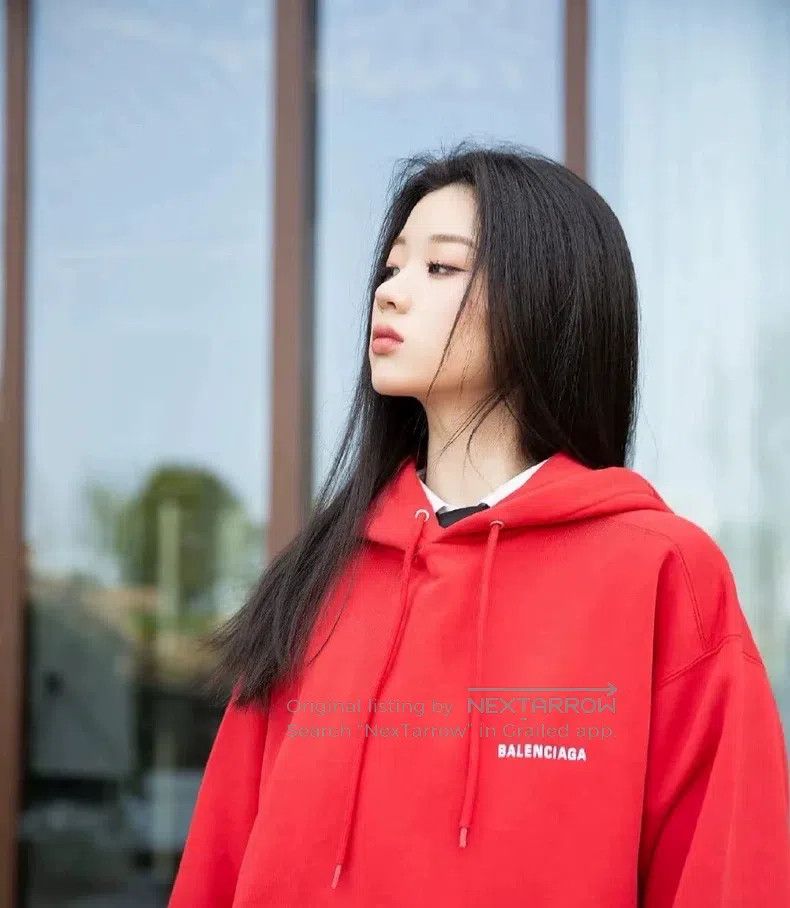 Balenciaga Balenciaga Back Logo Red Hoodie Size US L / EU 52-54 / 3 - 6 Thumbnail