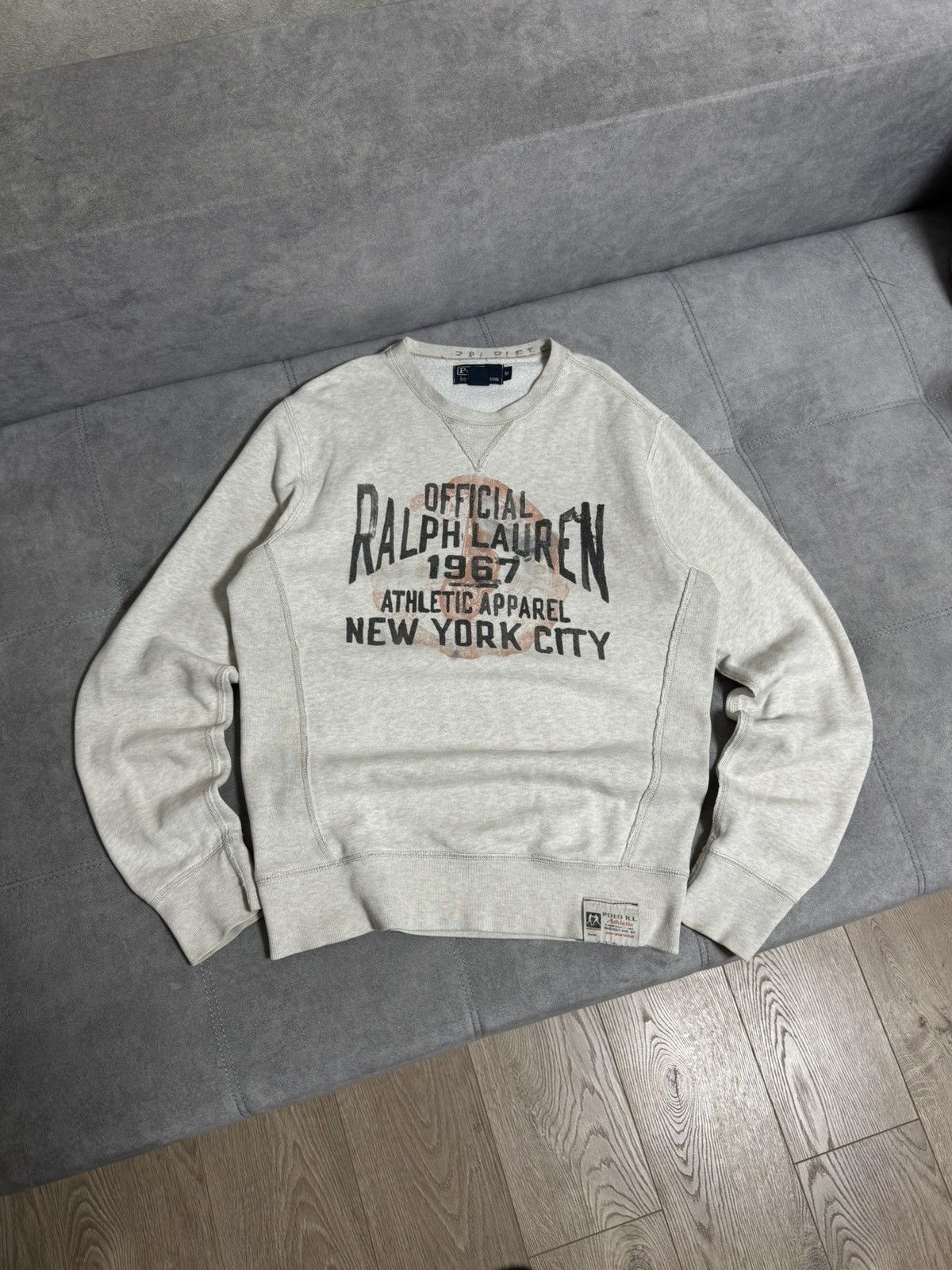 Polo Ralph Lauren × Vintage Vintage Rare Polo Ralph Lauren New York Athletic sweatshirt Size US M / EU 48-50 / 2 - 1 Thumbnail