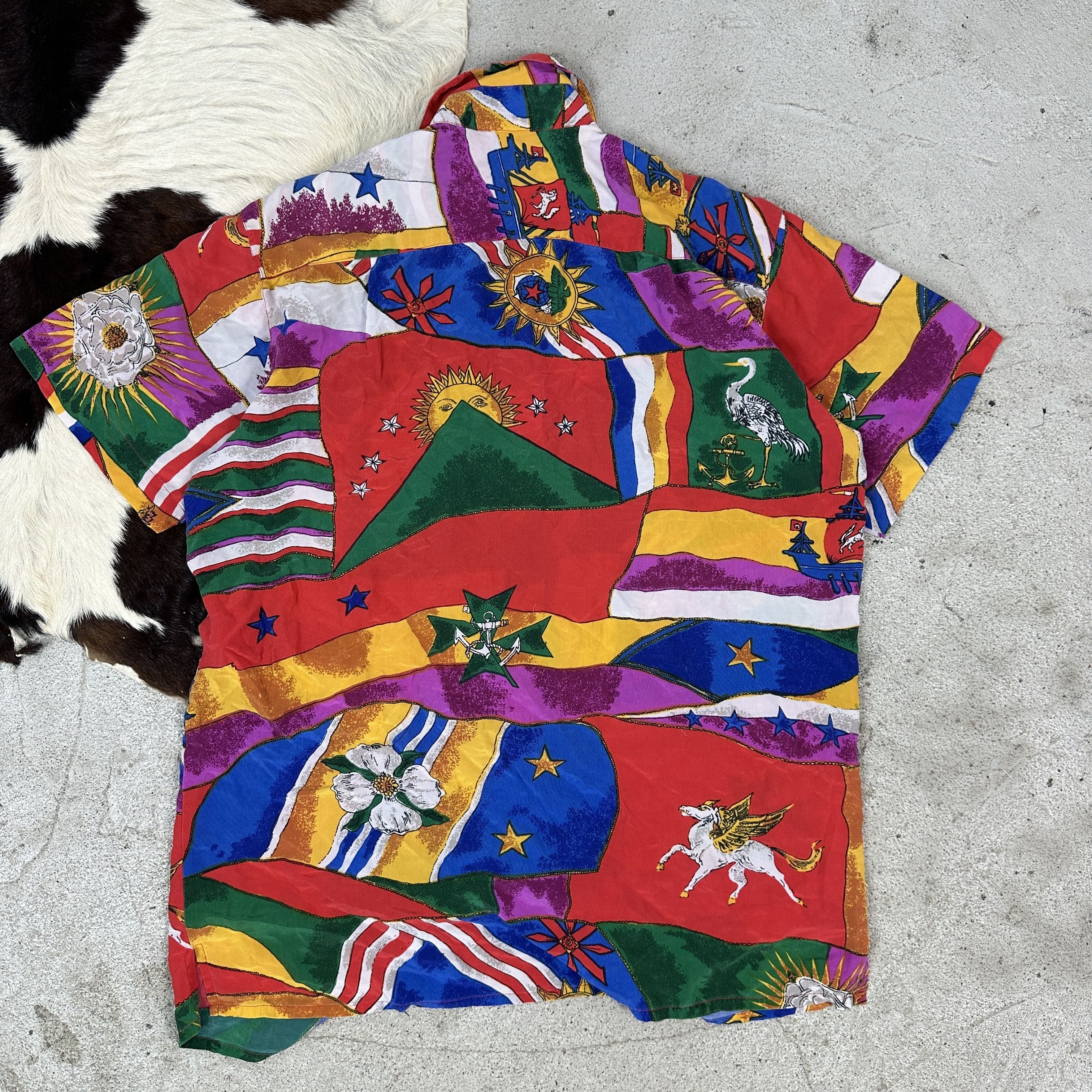 Vintage Vintage Avant Garde Y2K Casual 80s Silk Shirt Size US L / EU 52-54 / 3 - 5 Thumbnail