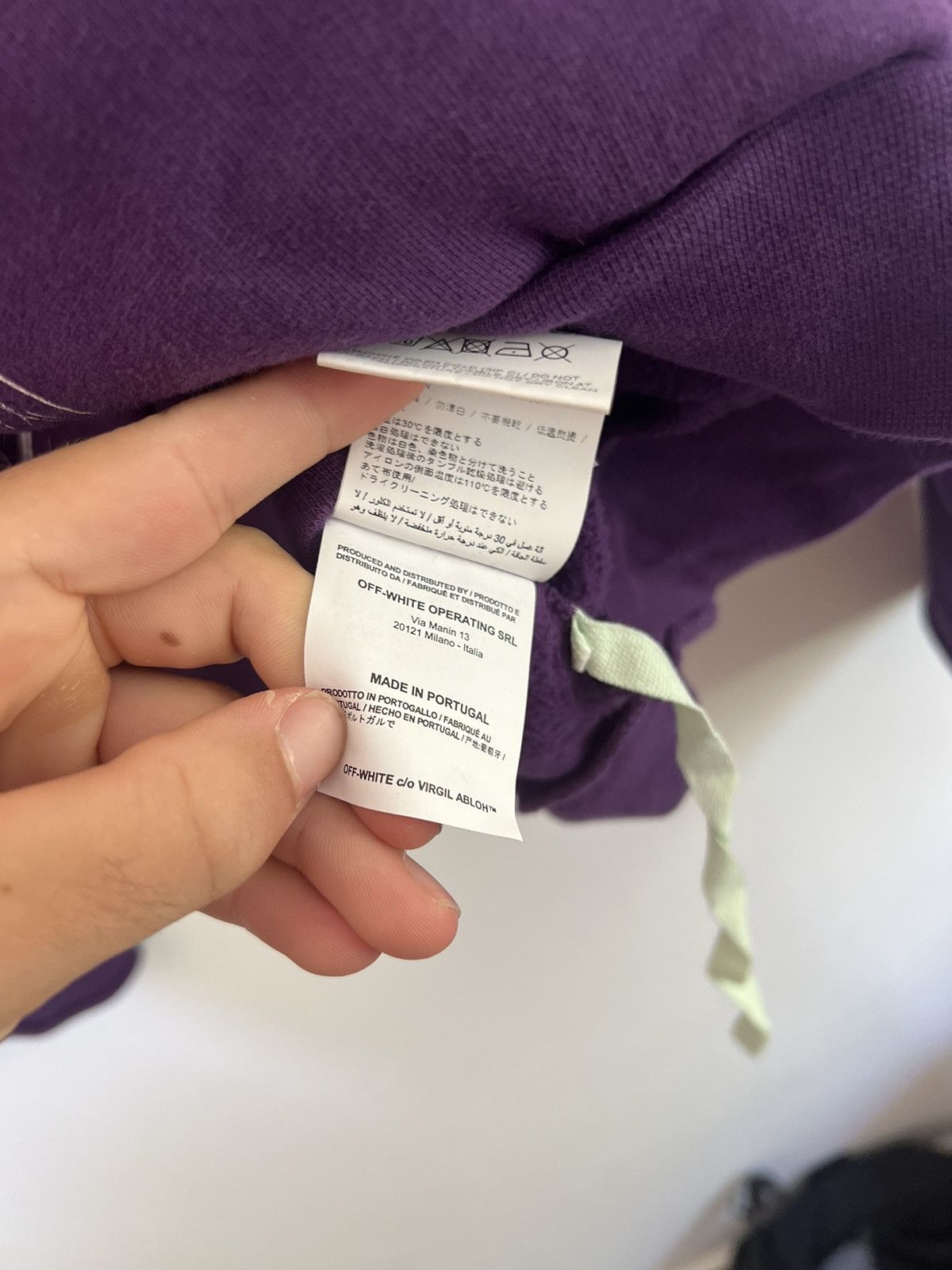 Off-White Off white X selfirdge purple limited hoodie Size US M / EU 48-50 / 2 - 14 Thumbnail