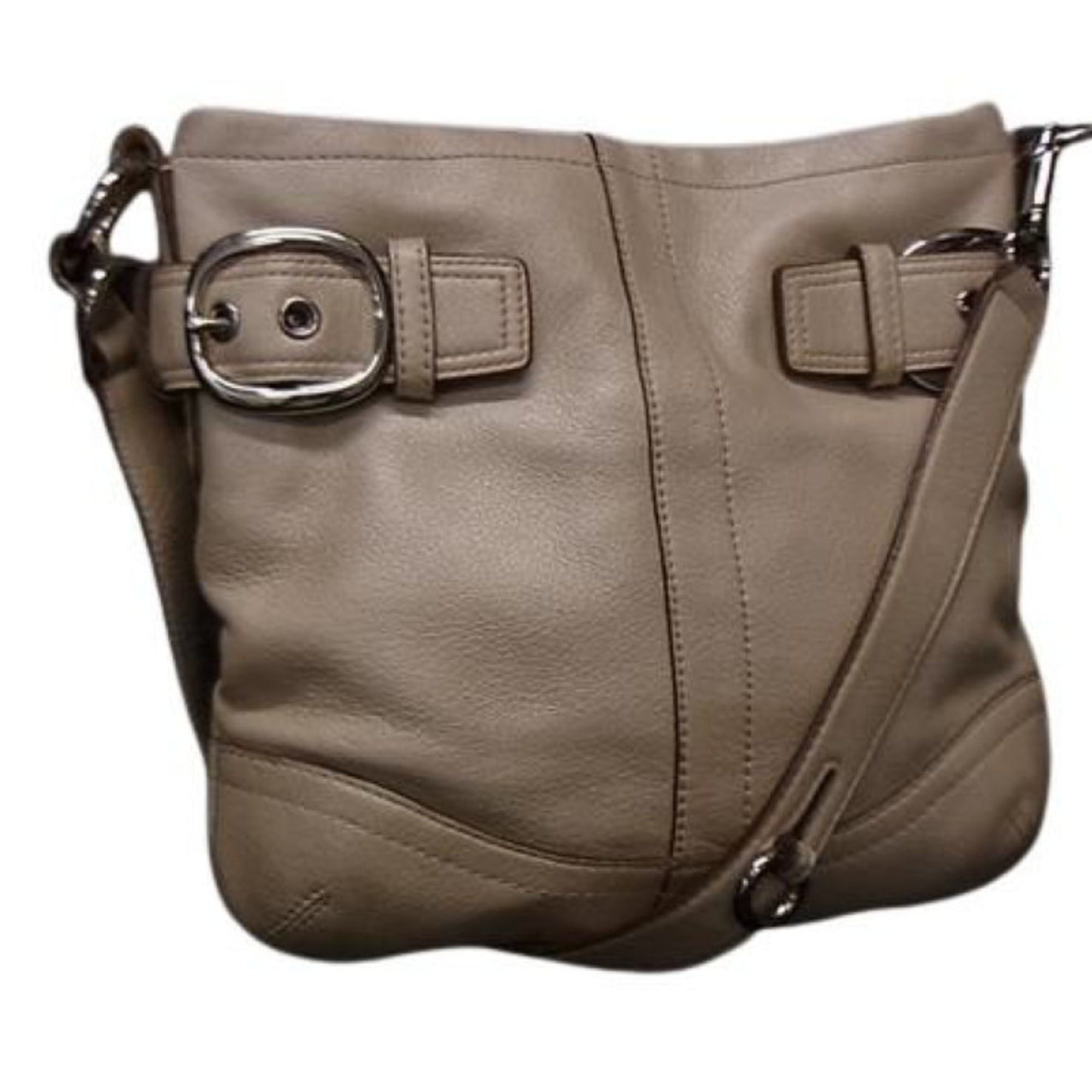Coach COACH Duffle Shoulder Bag F16514 Light Beige Leather Women's Size ONE SIZE - 1 Thumbnail