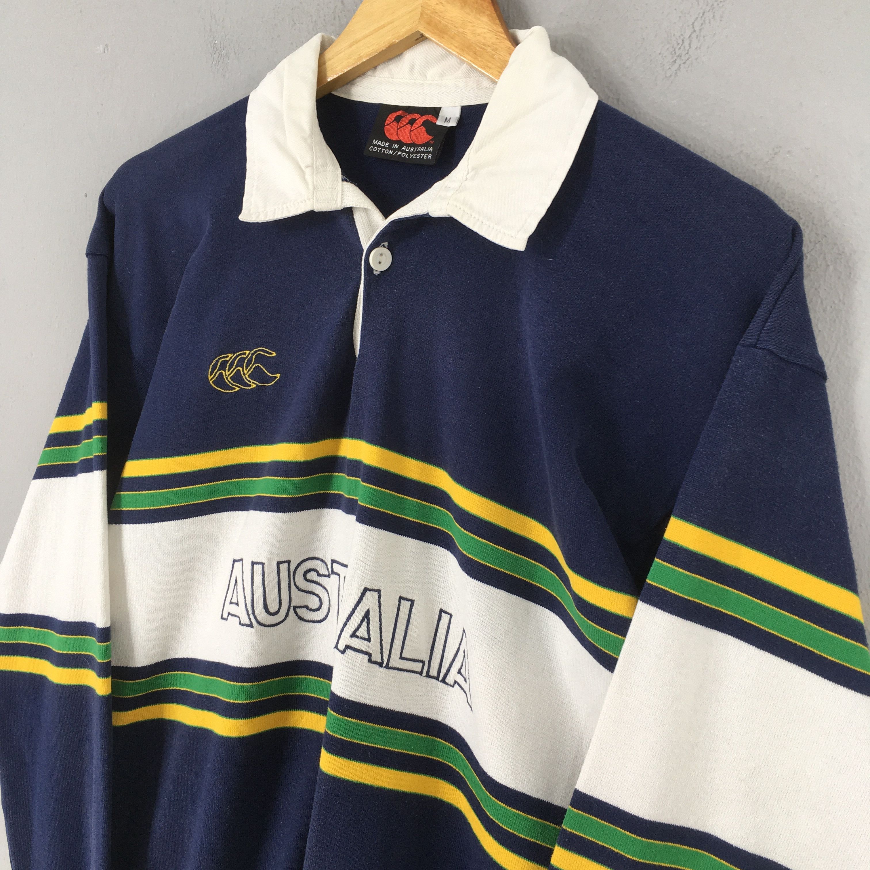 Canterbury of New Zealand Vintage Canterbury Of New Zealand Australia Rugby PoloMedium Size US M / EU 48-50 / 2 - 3 Thumbnail