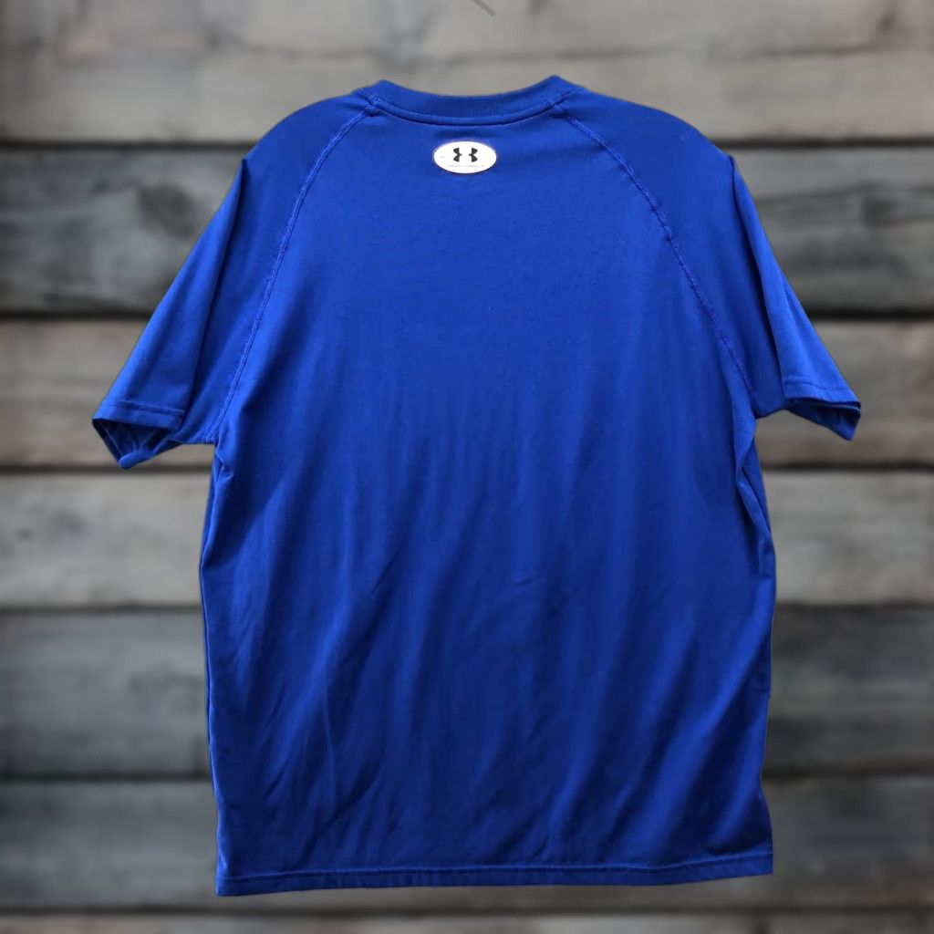 Under Armour Under Armour HeatGear Active T Shirt Mens M Loose Short Sleeve Blue Crewneck Size US M / EU 48-50 / 2 - 1 Thumbnail