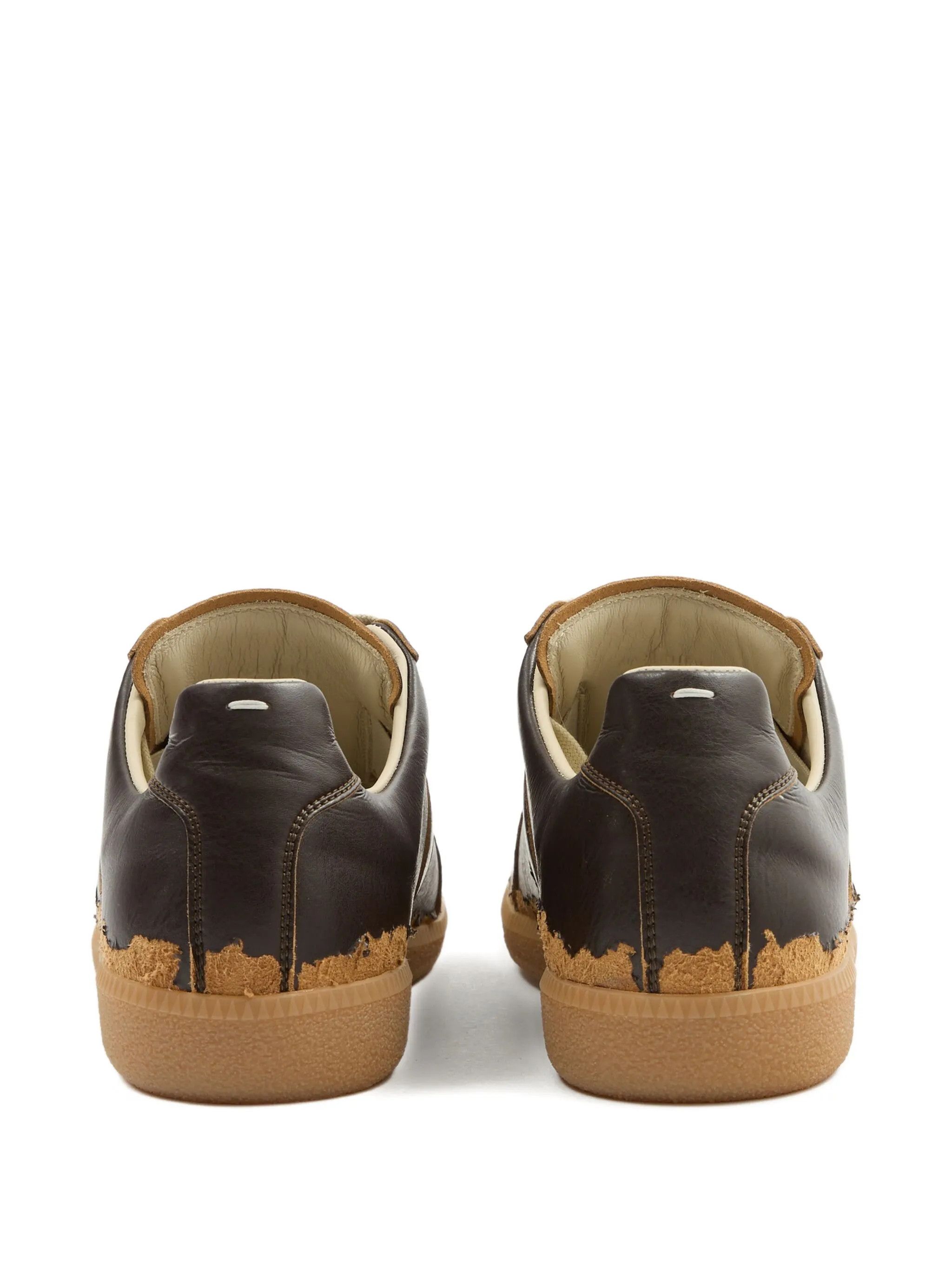 Maison Margiela o1w1db10226 Replica Low-Top Sneakers in Brown Size US 8 / EU 41 - 3 Thumbnail