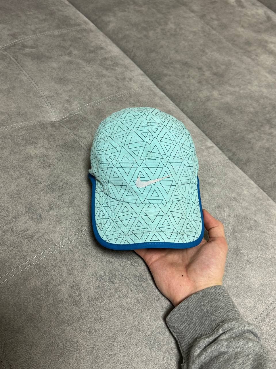 Nike Vintage Nike Reflective Swoosh Drill cap hat blue Size ONE SIZE - 1 Thumbnail