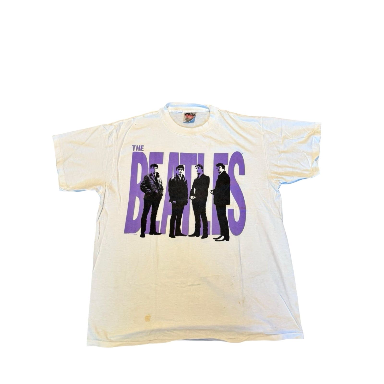 Vintage VINTAGE The Beatles T-Shirt Tour 1995 Band Big Logo White Size L Made USA Men's Shirts 90s Logo Concert Vintage 1990s Shirts Mens Size US M / EU 48-50 / 2 - 2 Thumbnail