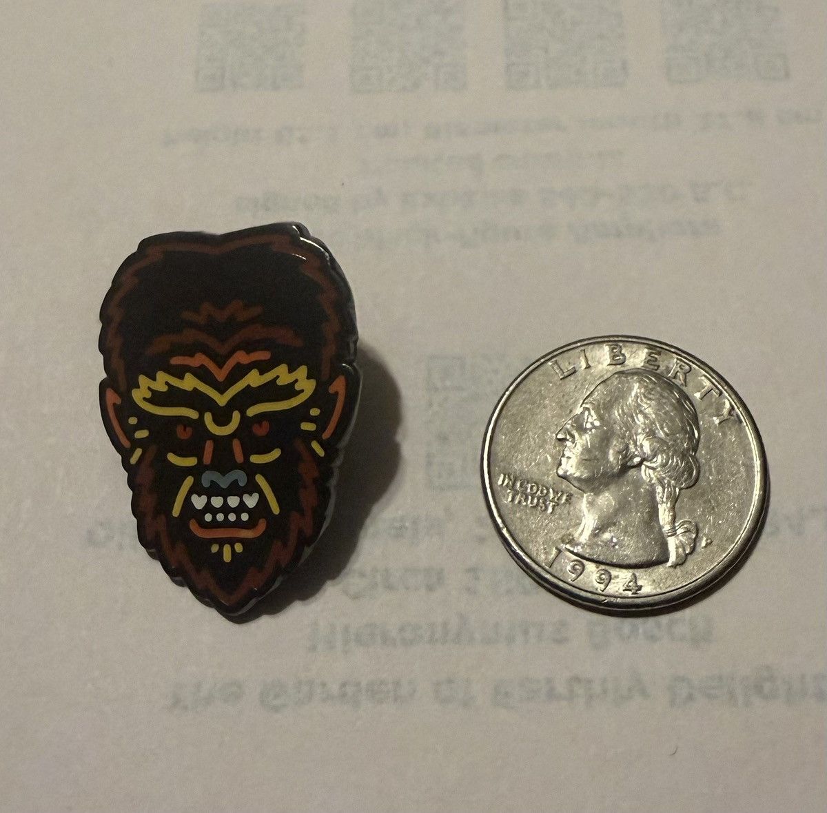 Disney Brown Werewolf Enamel Pin Add a touch of mystery Size ONE SIZE - 1 Thumbnail