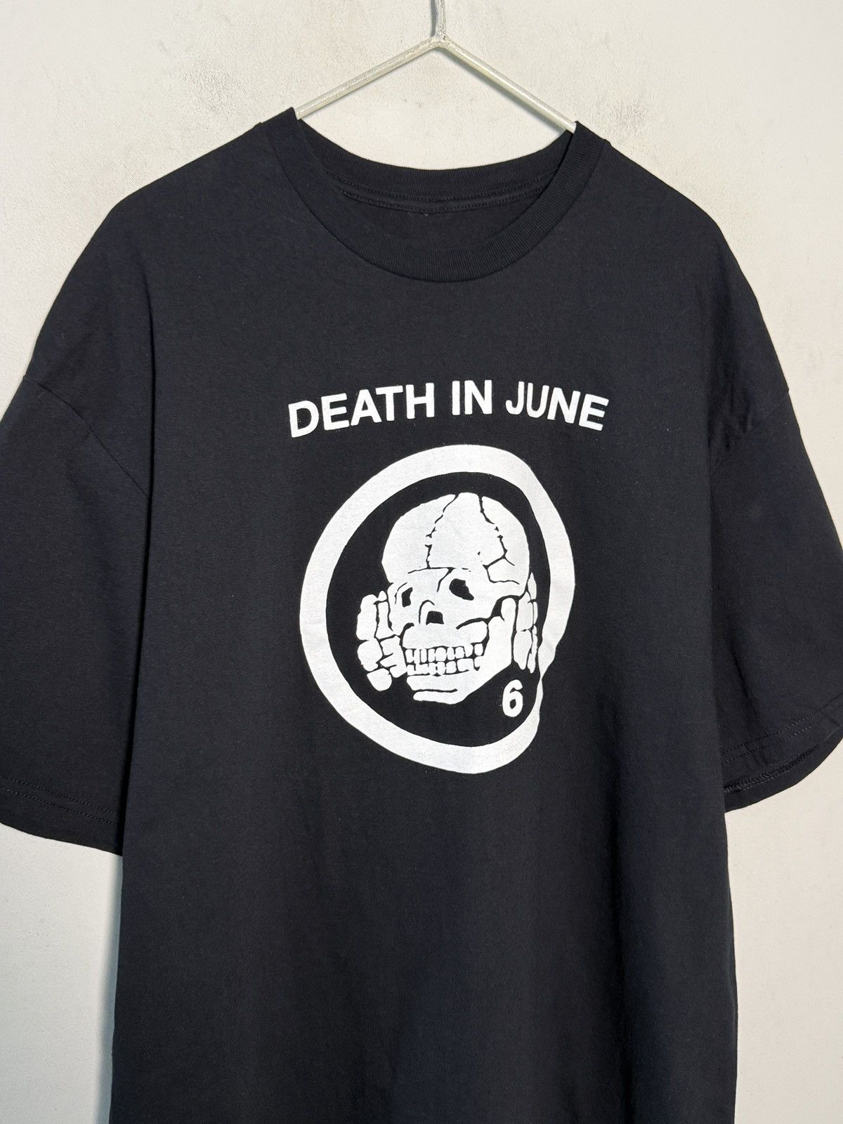 Band Tees Death In June graphic tee with a stark, iconic skull print. Size US XXL / EU 58 / 5 - 3 Thumbnail