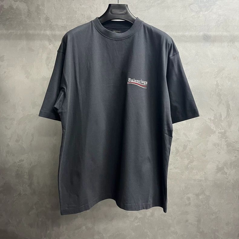 Balenciaga Balenciaga Black Label Black Grey Embroidered Cola Pattern Size US L / EU 52-54 / 3 - 1 Thumbnail