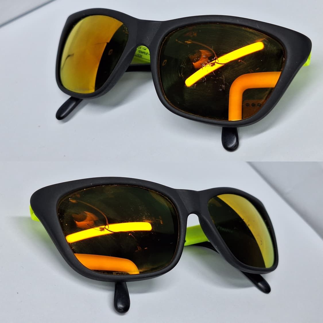 Other 2000s MERRY MAKER Adjustable Temple Neon Mirror Sunglasses Size ONE SIZE - 3 Thumbnail