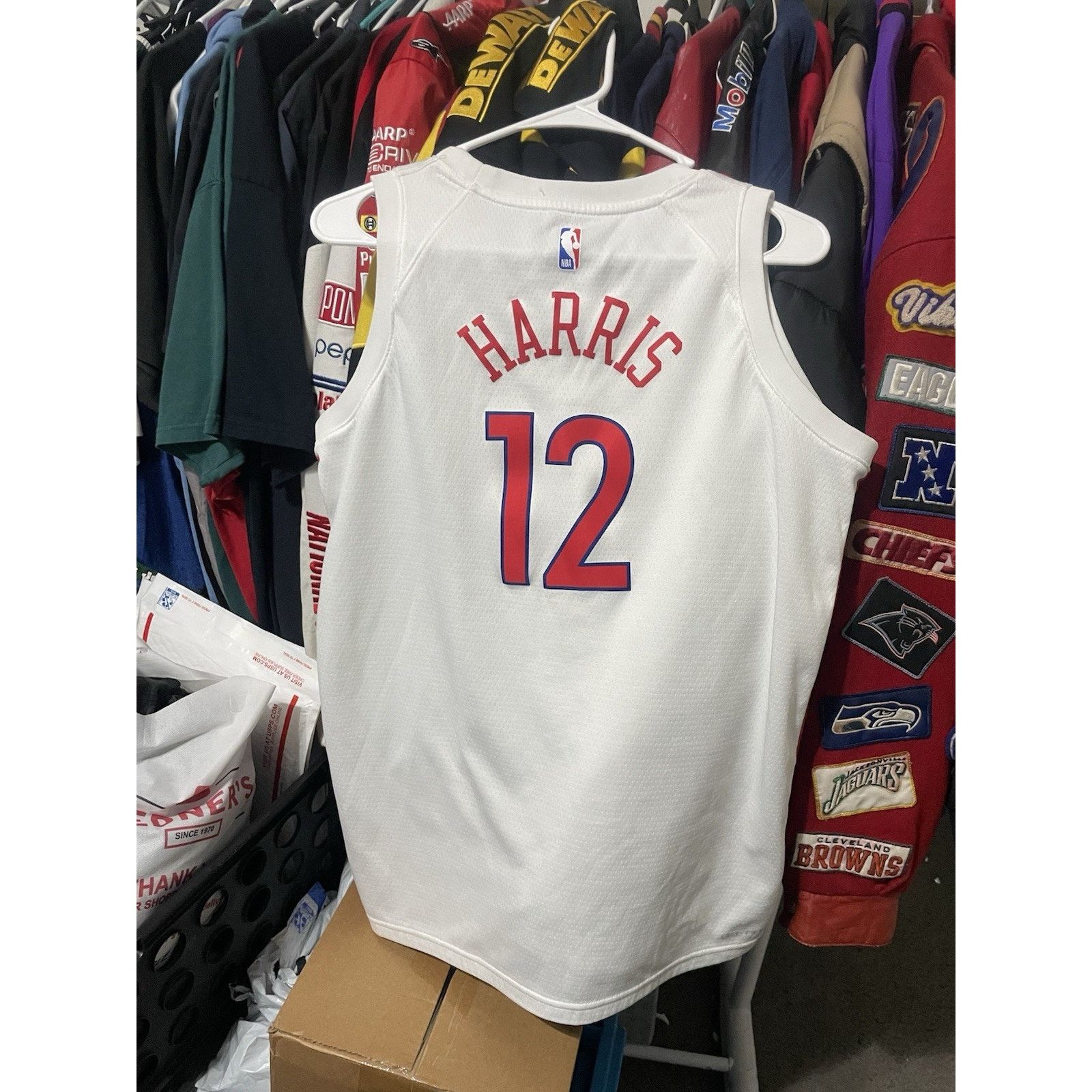 Nike Size XL- Nike Philly 76ers city of love Tobias Harris Jersey Size US XL / EU 56 / 4 - 2 Thumbnail