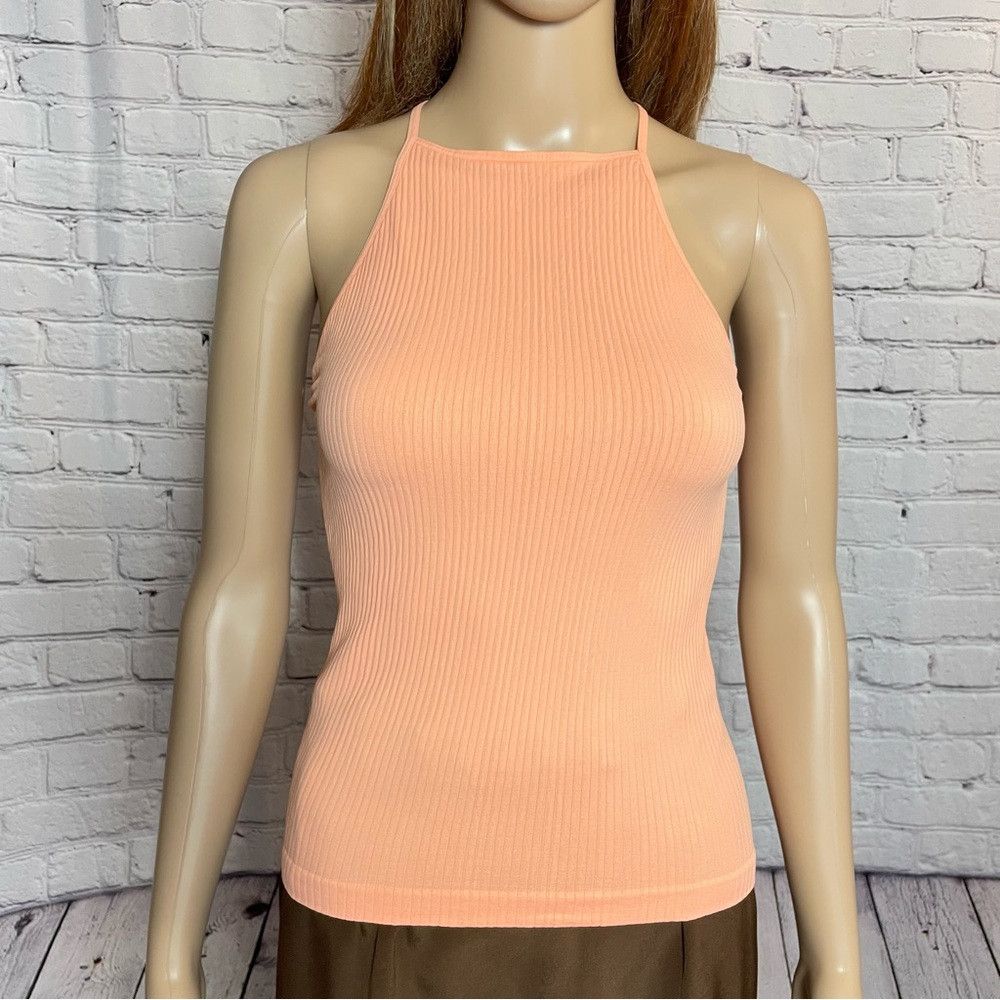 Free People New Free People Intimately Mmkay Seamless Orange Tank SIze Size M / US 6-8 / IT 42-44 - 4 Thumbnail