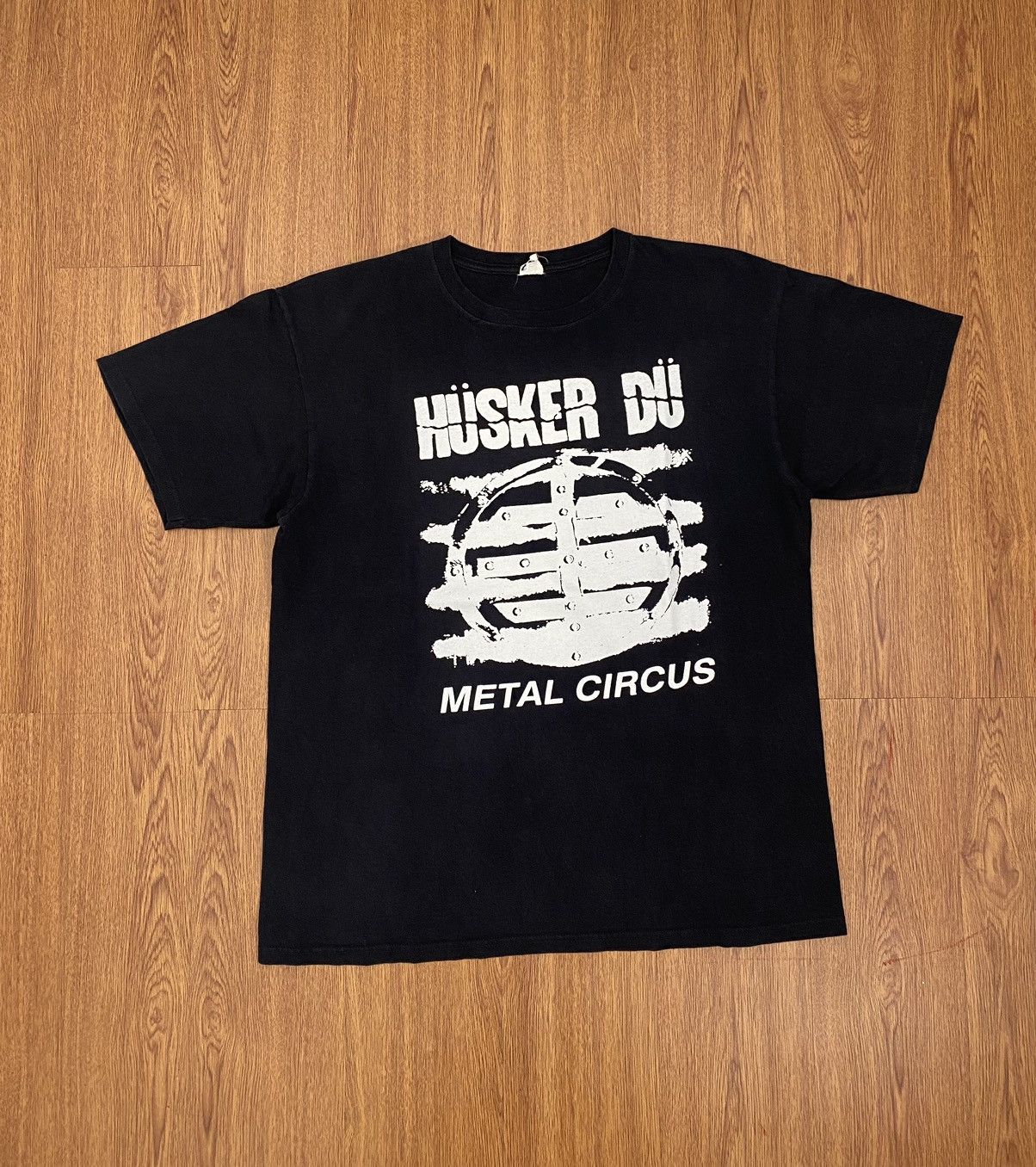 image of Band Tees x Vintage Husker Du Metal Circus T-Shirt in Black, Men's (Size Large)