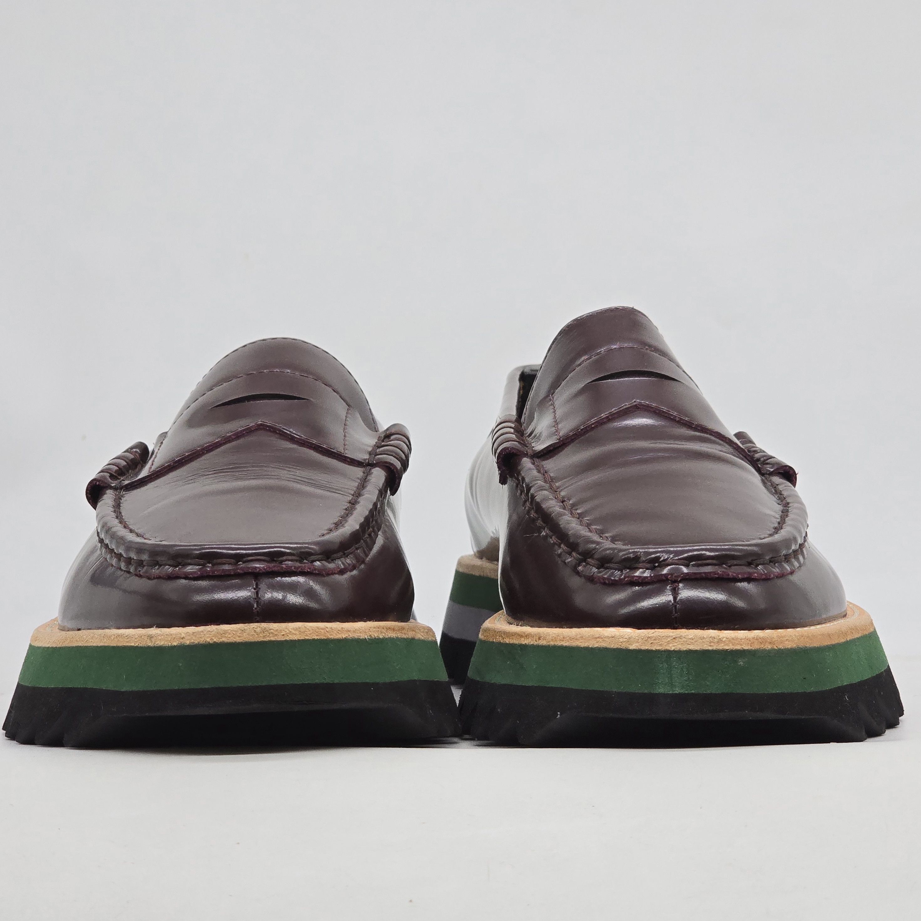 Kolor Kolor Beacon - Bordeaux Loafers Size US 8 / EU 41 - 2 Thumbnail
