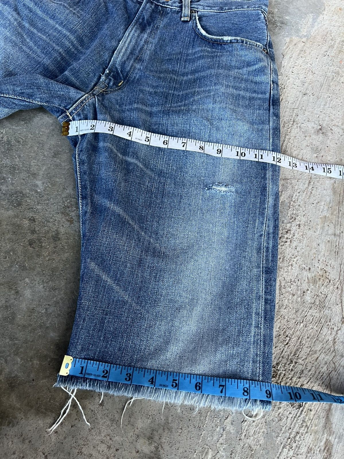 Edwin Vintage Distressed Edwin 505 Selvedge Short Jean Very Rare Size US 30 / EU 46 - 7 Thumbnail