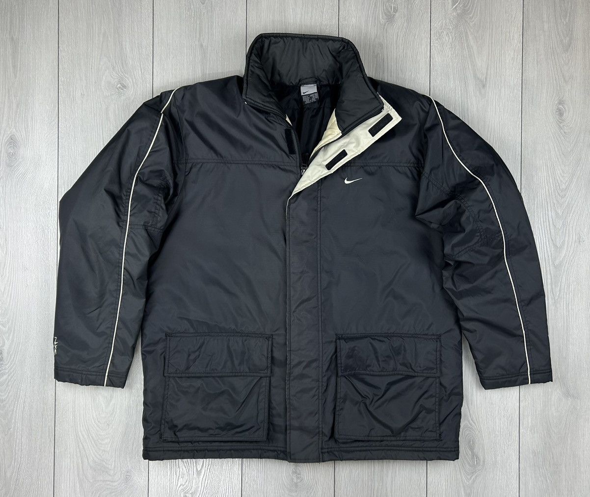 Nike × Vintage Nike Vintage Winter Grey Jacket Size XL Size US XL / EU 56 / 4 - 1 Thumbnail