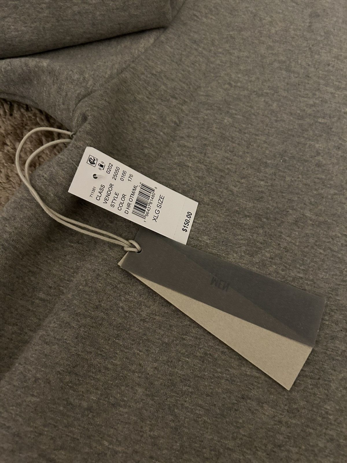 Essentials NWT Fear of God Essentials Hoodie Heather Grey/Minty Leaf Size US XL / EU 56 / 4 - 6 Thumbnail