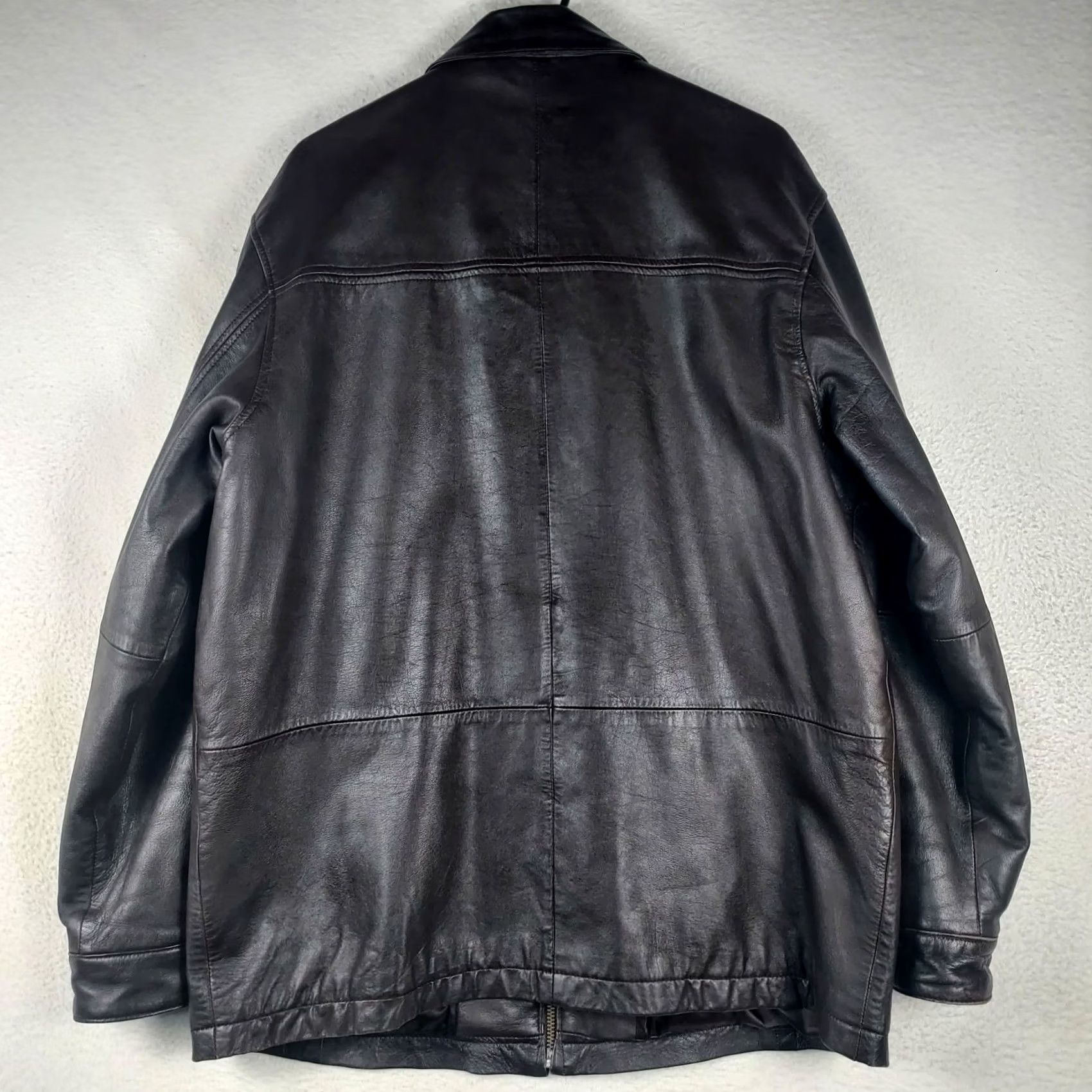 Vintage VINTAGE? Actually not vintage. Wilsons Leather Mens Medium Insulated Leather Jacket Full Zip Motorcycle Jacket Black 2020s? Size US M / EU 48-50 / 2 - 2 Thumbnail