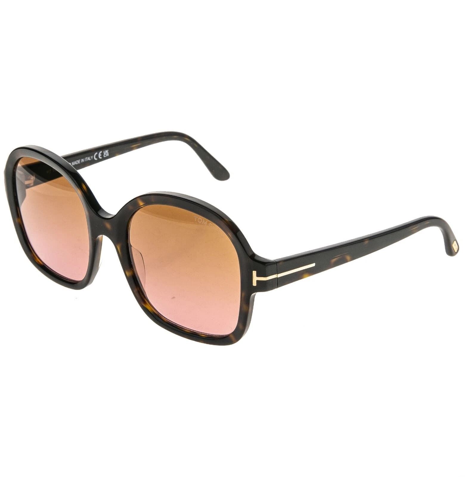 Tom Ford TOM FORD HANLEY TF1034 52F Brown Havana Pink Sunglasses 1034 Size ONE SIZE - 9 Thumbnail