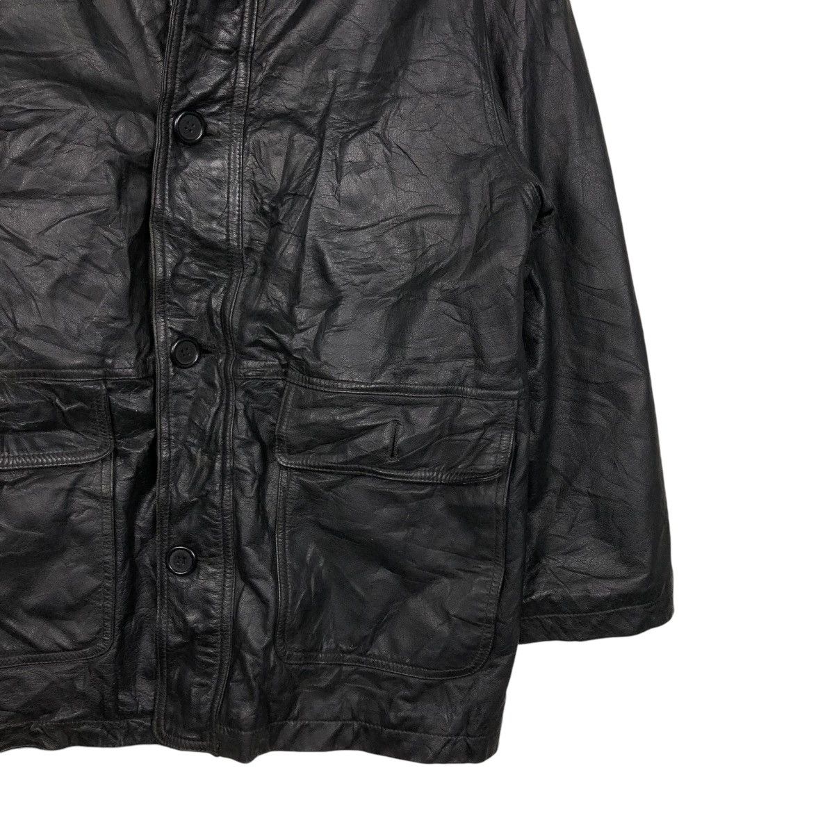 Japanese Brand 🔥VINTAGE BIKER LEATHER JACKET RECUERDO ISSEY MIYAKE Size US M / EU 48-50 / 2 - 7 Thumbnail