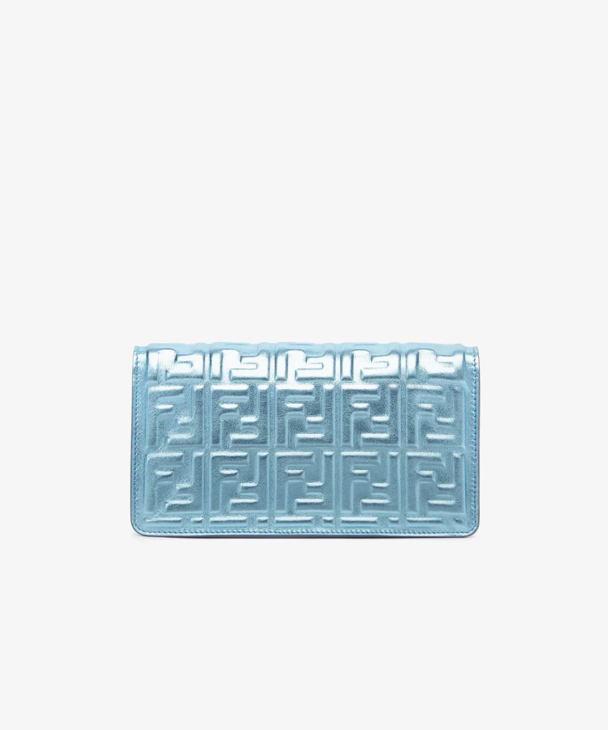 Fendi o1s1wg111225 Size: OS/Wallet On Chain Baguette in Light Blue Size ONE SIZE - 3 Thumbnail
