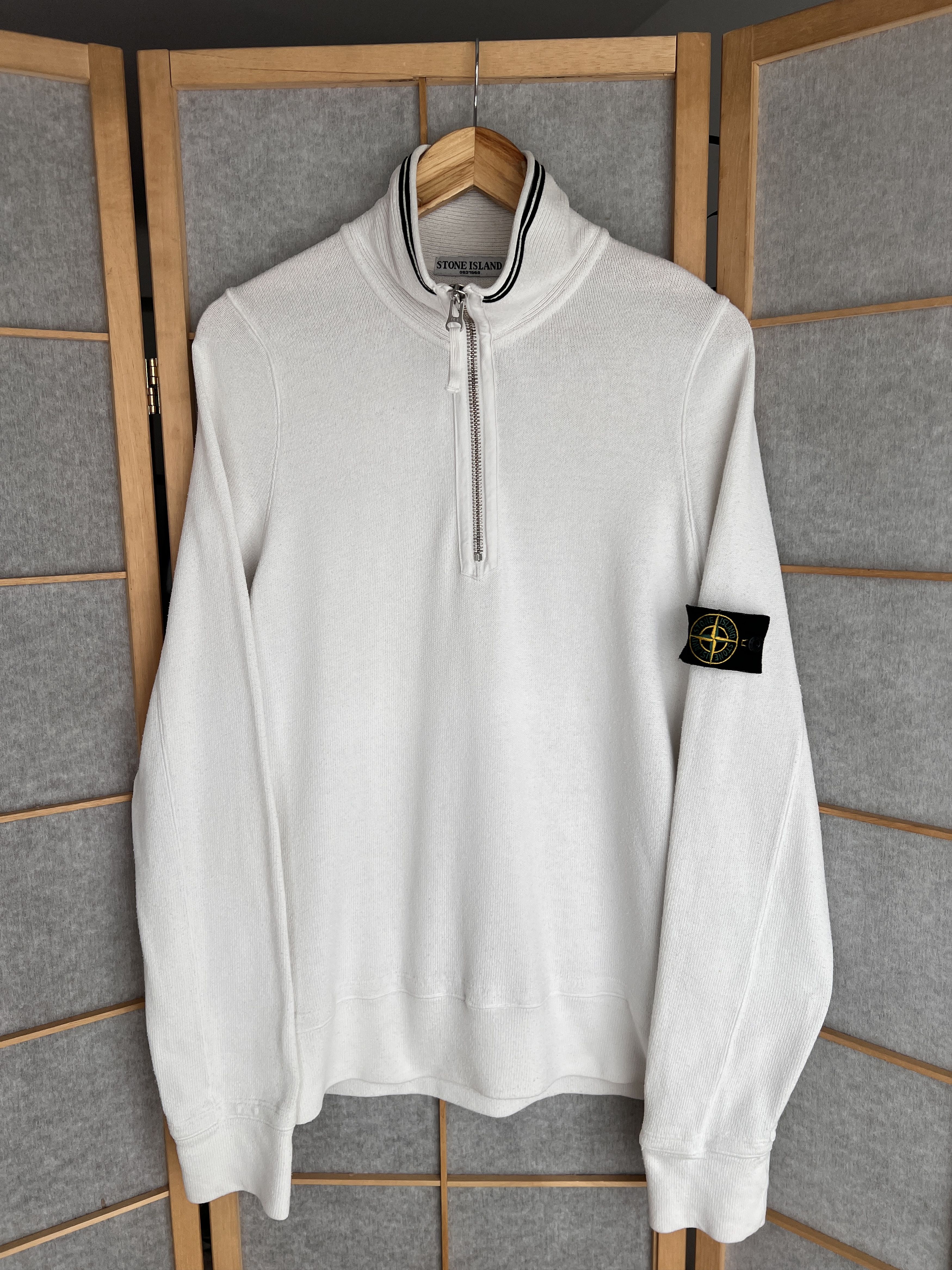 Stone Island Rare! Stone Island VTG 2007 knit half zip sweater old money Size US L / EU 52-54 / 3 - 1 Thumbnail