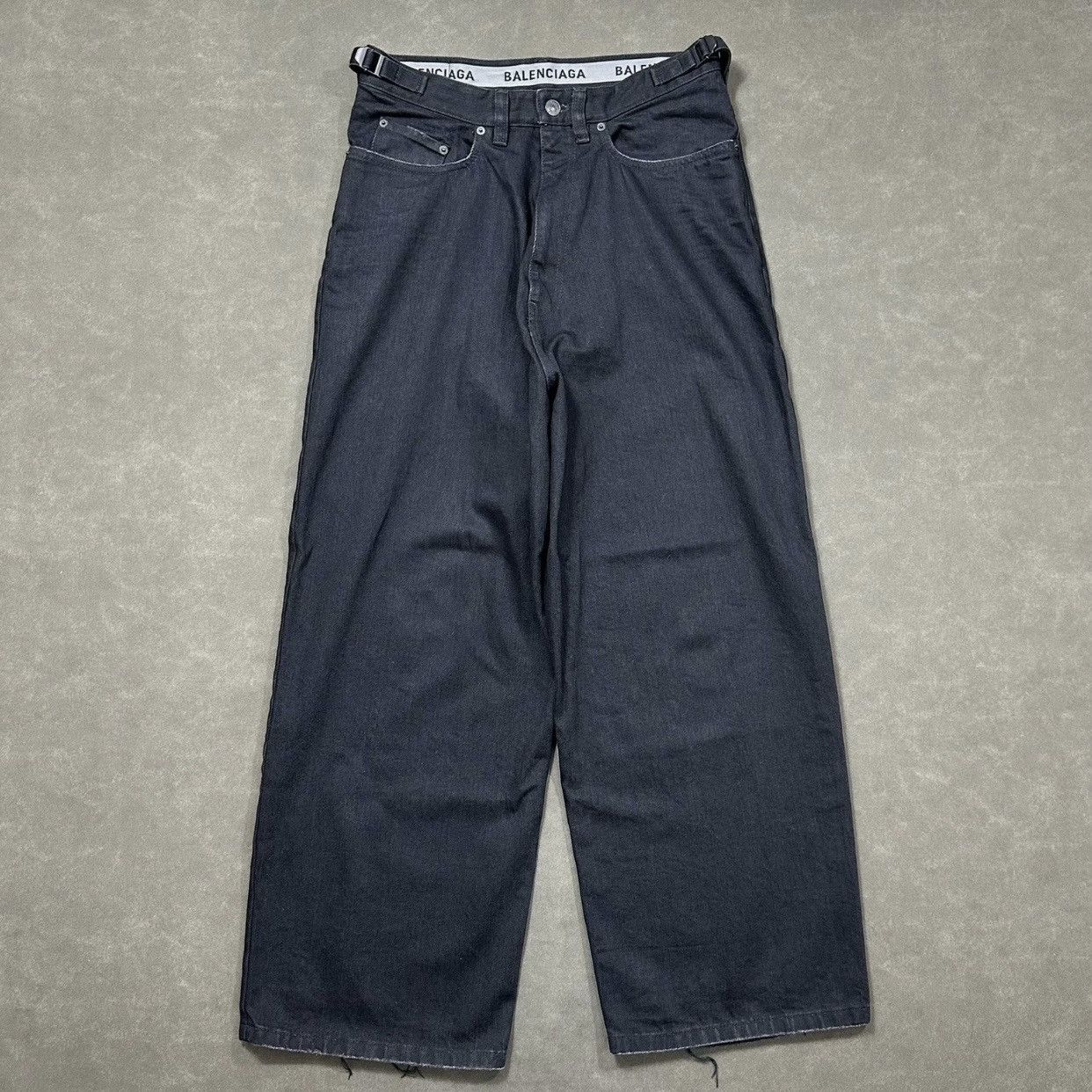 Balenciaga Balenciaga 22SS Black Denim Baggy Jeans Kenijima | Grailed