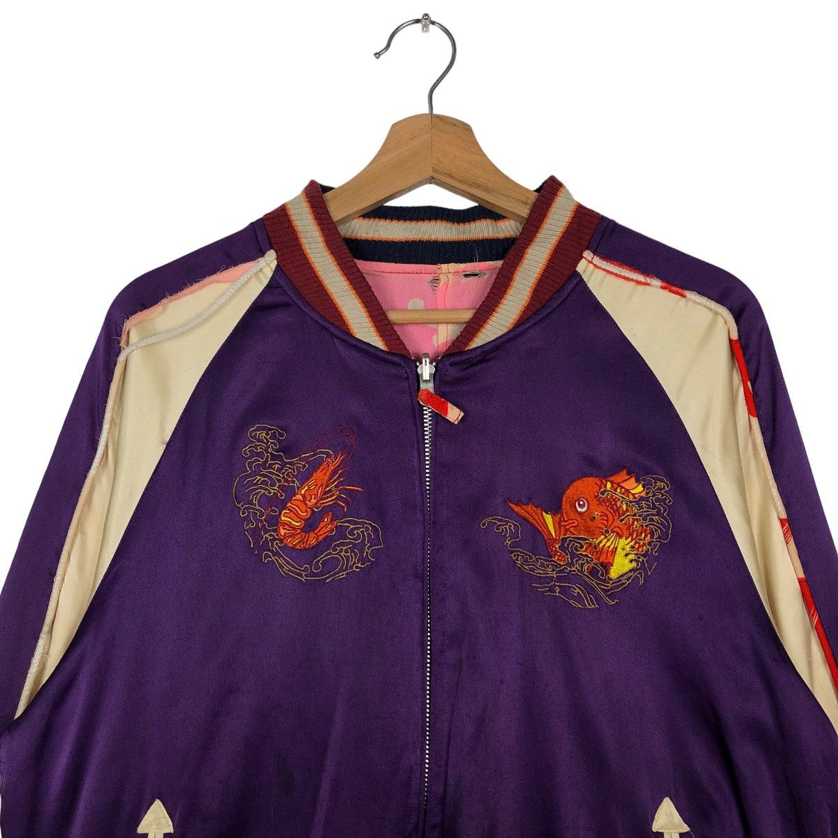 Japanese Brand 🔥90s Vintage Japaneseaioha Sukajan Souvenir Jacket Big Logo Size US M / EU 48-50 / 2 - 2 Thumbnail