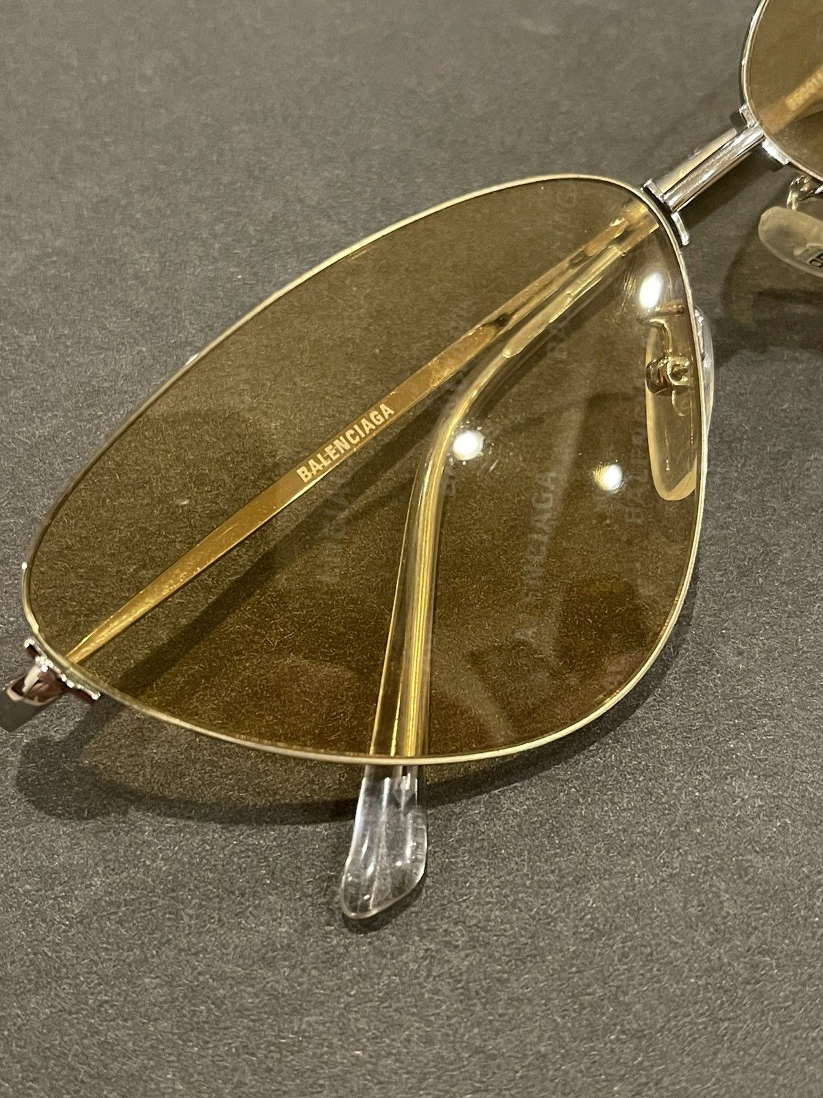 Balenciaga Balenciaga Repeat Text Sunglasses Size ONE SIZE - 2 Thumbnail