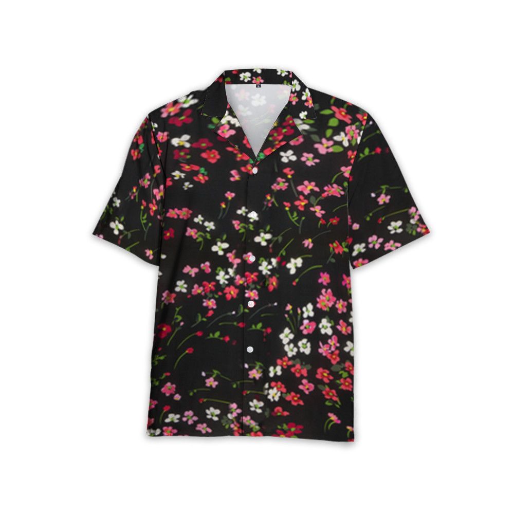 Designer Flower Floral-Print Shirt – Timeless Botanical Aesthetic Size US L / EU 52-54 / 3 - 3 Thumbnail