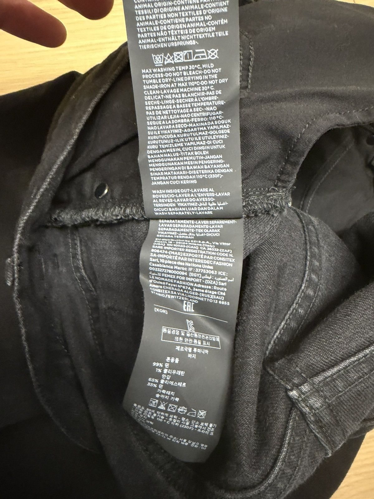 Z Zegna ZEGNA Black Slim Fit Jeans – Size 36 Size US 36 / EU 52 - 10 Thumbnail