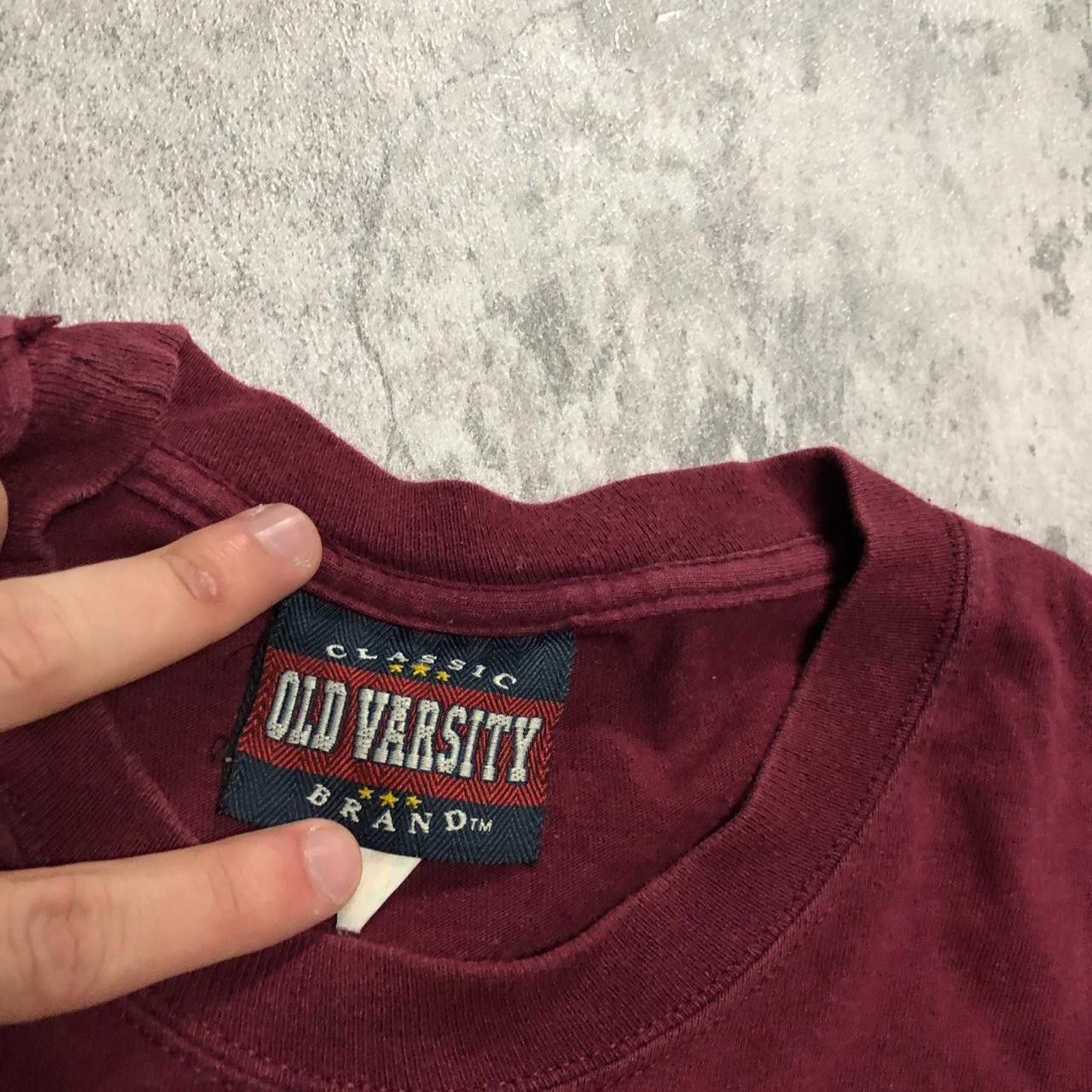 Other Burgundy vintage USA embroidered t-shirt Size US M / EU 48-50 / 2 - 3 Thumbnail