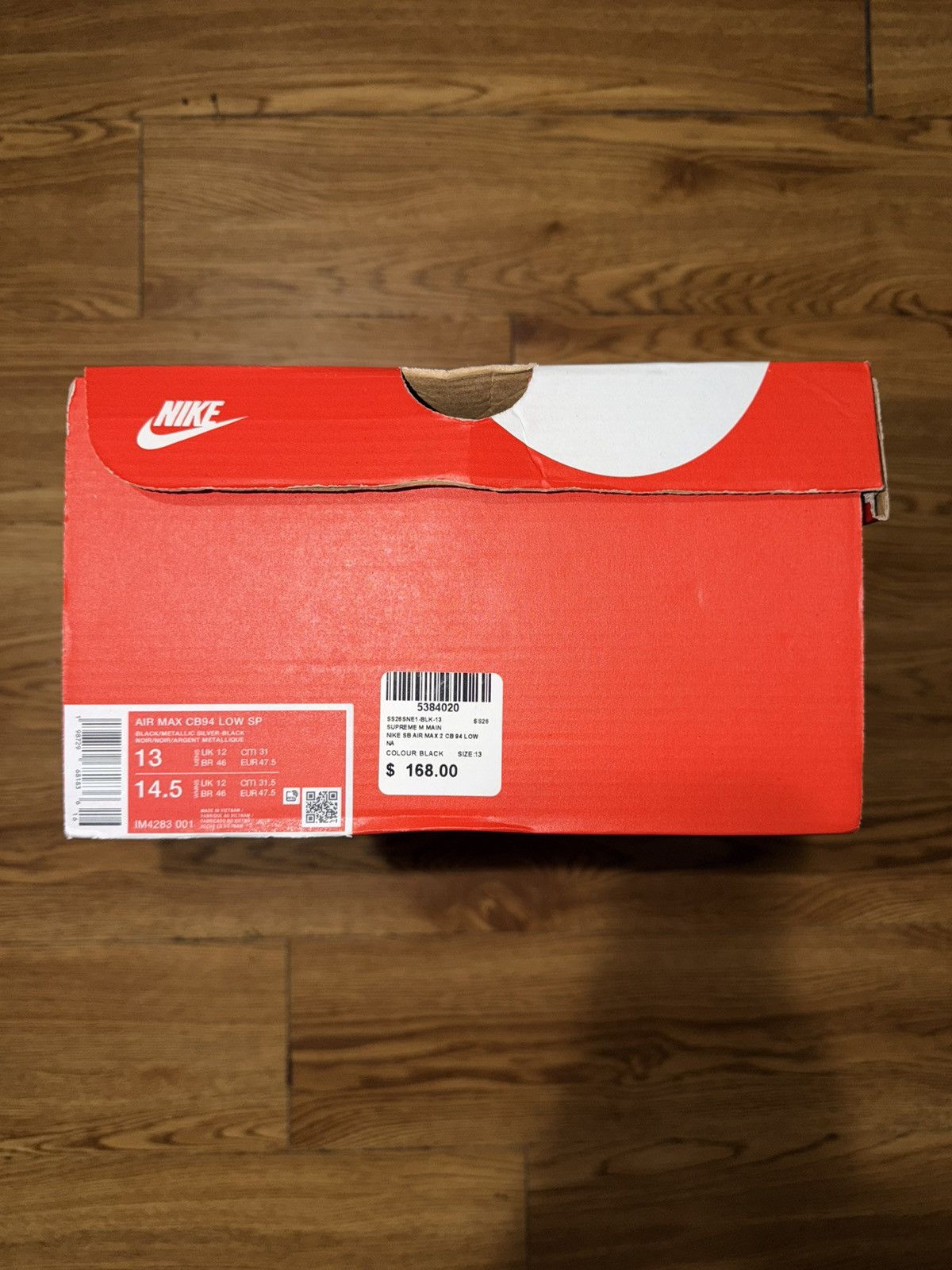 Nike × Supreme Nike SB Air Max 2 CB '94 Low Supreme Black Size 13 men’s Size US 13 / EU 46 - 5 Thumbnail