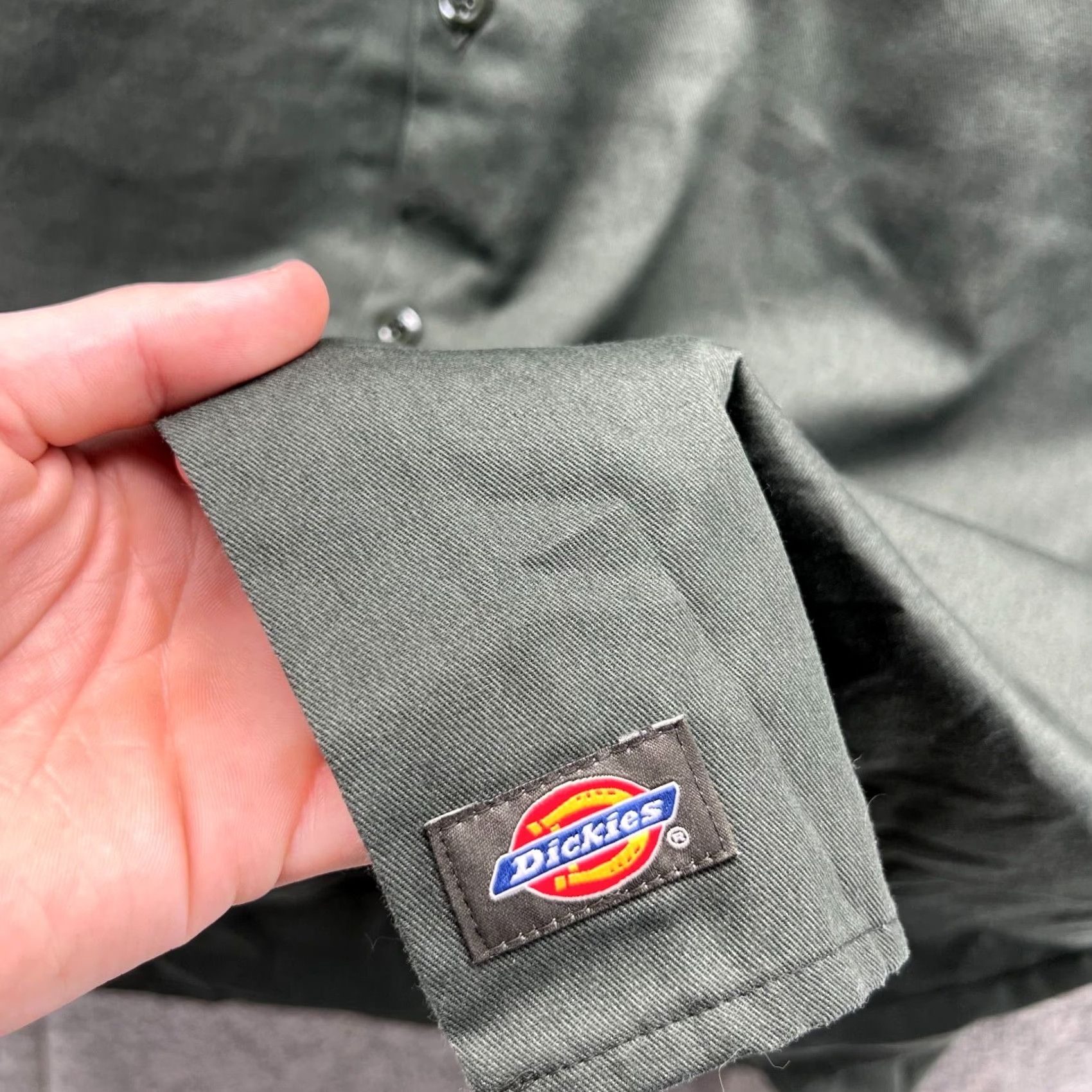 Dickies Dickies Shirt Mens 3XT Legend Green Casual Button Down Twill Workwear Tall Size US XXL / EU 58 / 5 - 7 Thumbnail