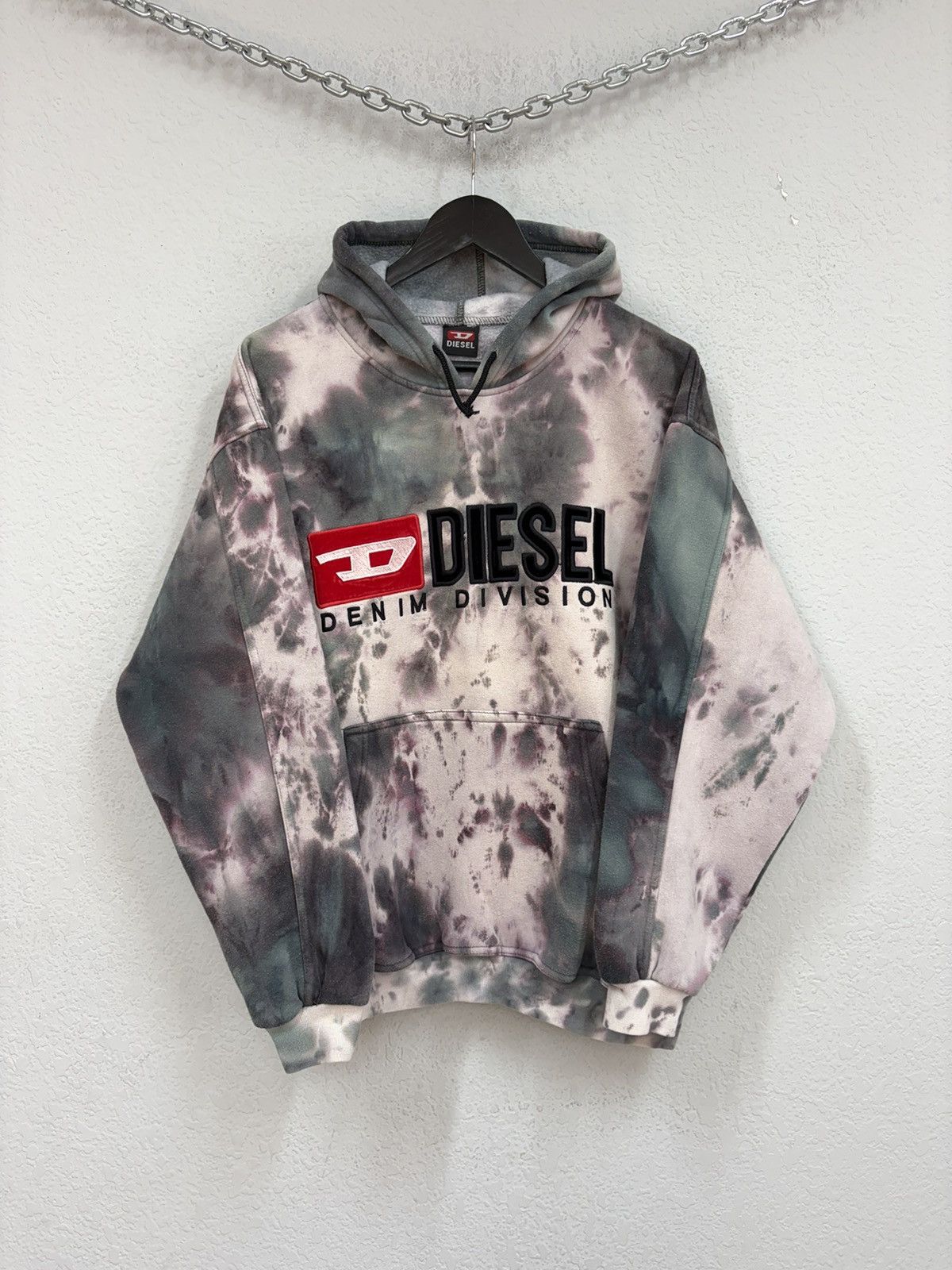 Diesel Vintage Diesel Denim Division Tie Dye Hoodie Y2K Archive Size US M / EU 48-50 / 2 - 3 Thumbnail