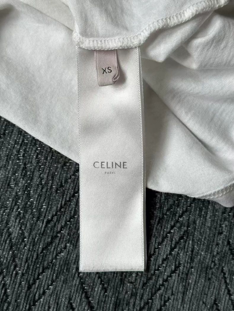Celine CELINE Short Sleeve TShirt with Logo Size US XS / EU 42 / 0 - 4 Thumbnail