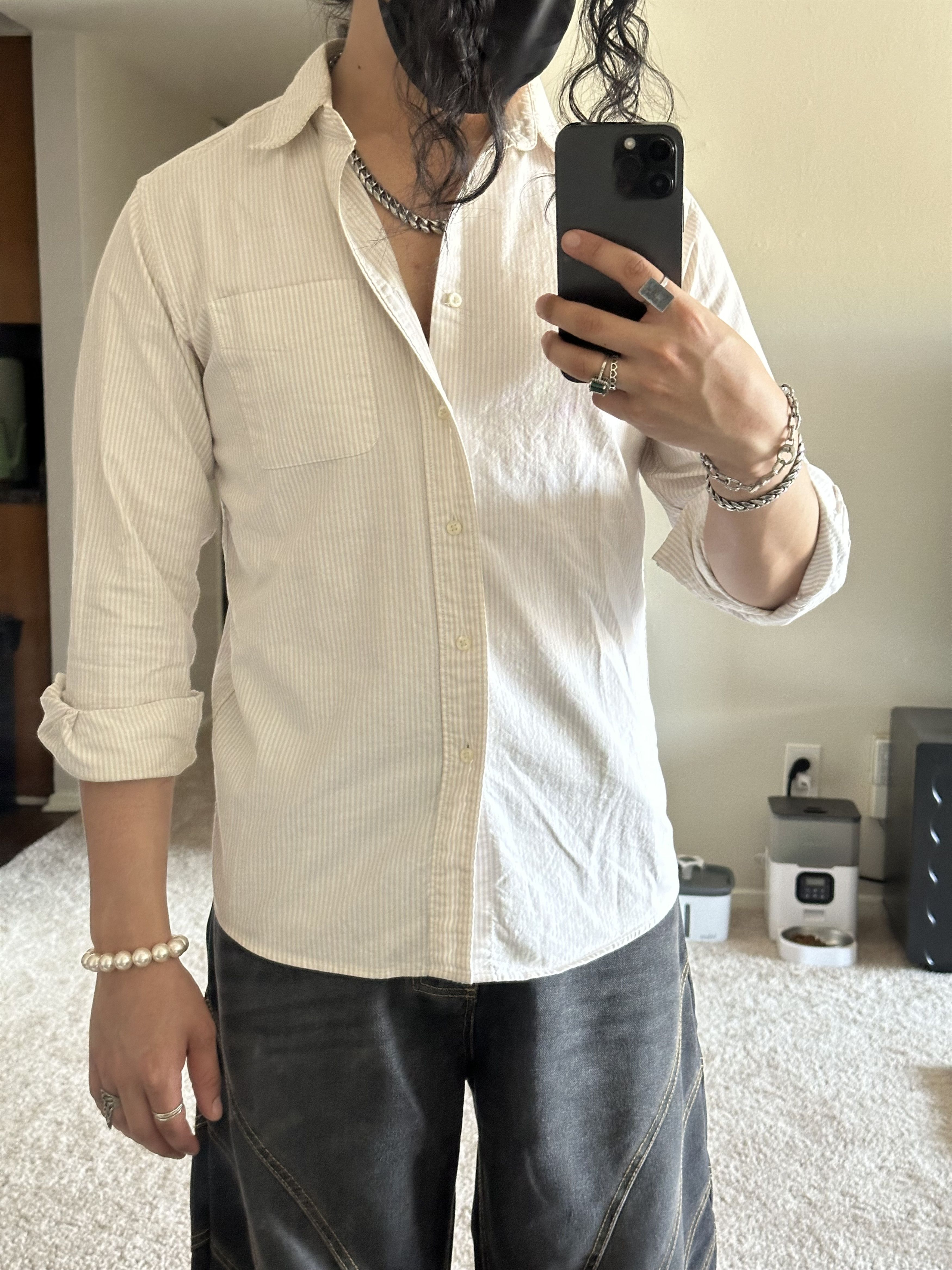 Uniqlo Uniqlo Striped Button Up Size US S / EU 44-46 / 1 - 3 Thumbnail