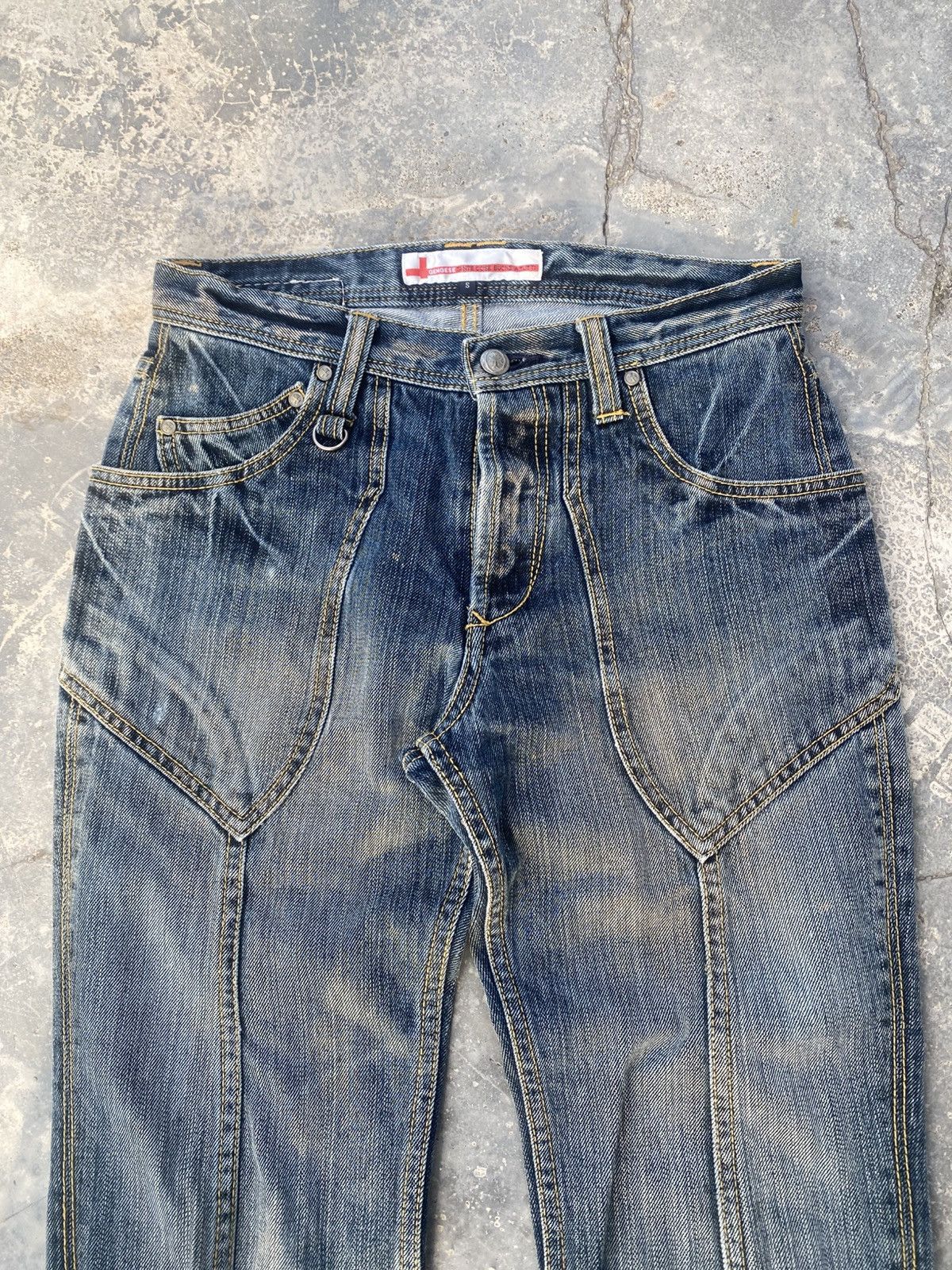 If Six Was Nine GENOESE Vampire Flared Jeans Size US 27 - 2 Thumbnail