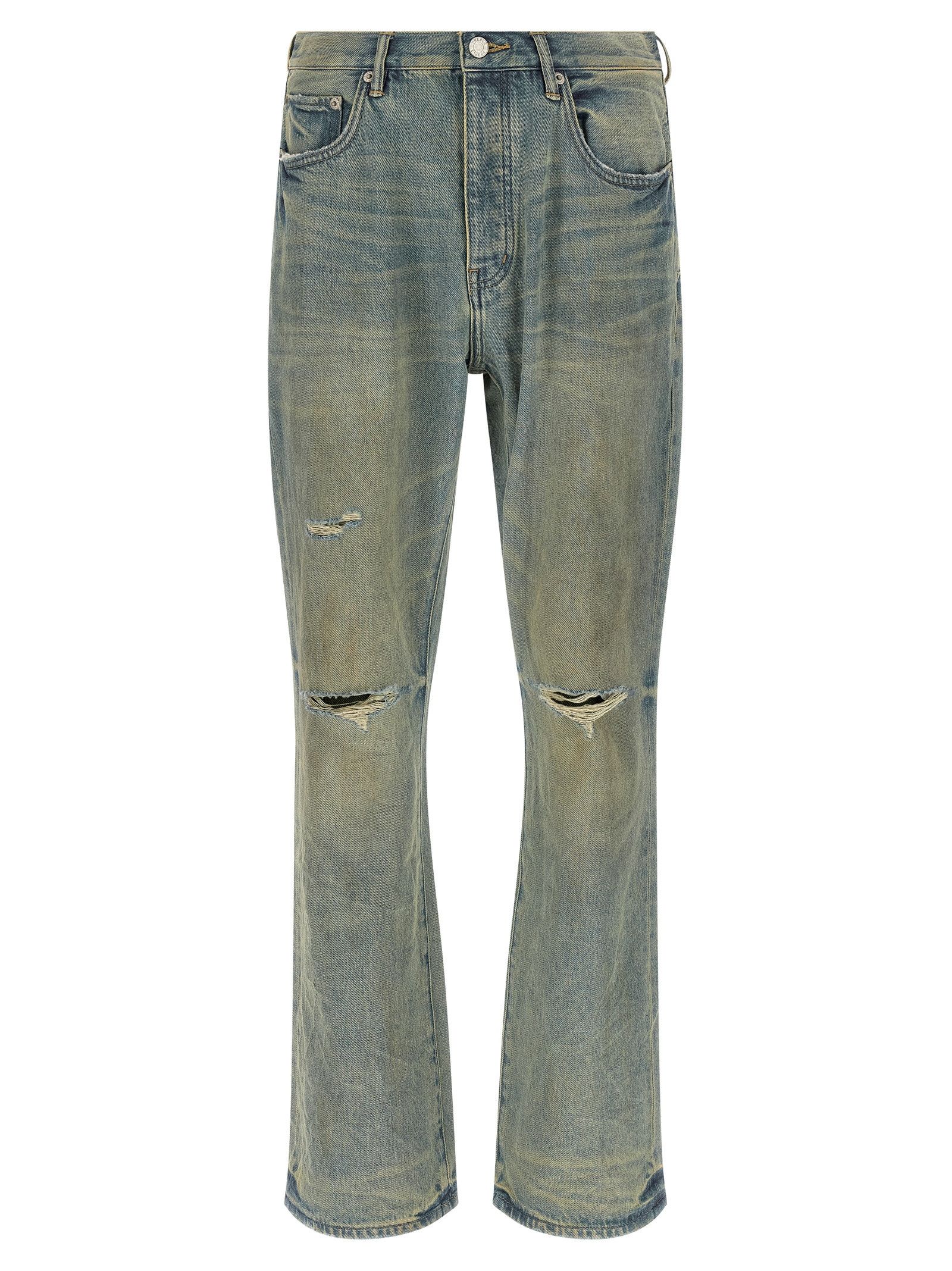 Purple 'P026 Dirty Fade Rip Boot' jeans Size US 30 / EU 46 - 1 Thumbnail