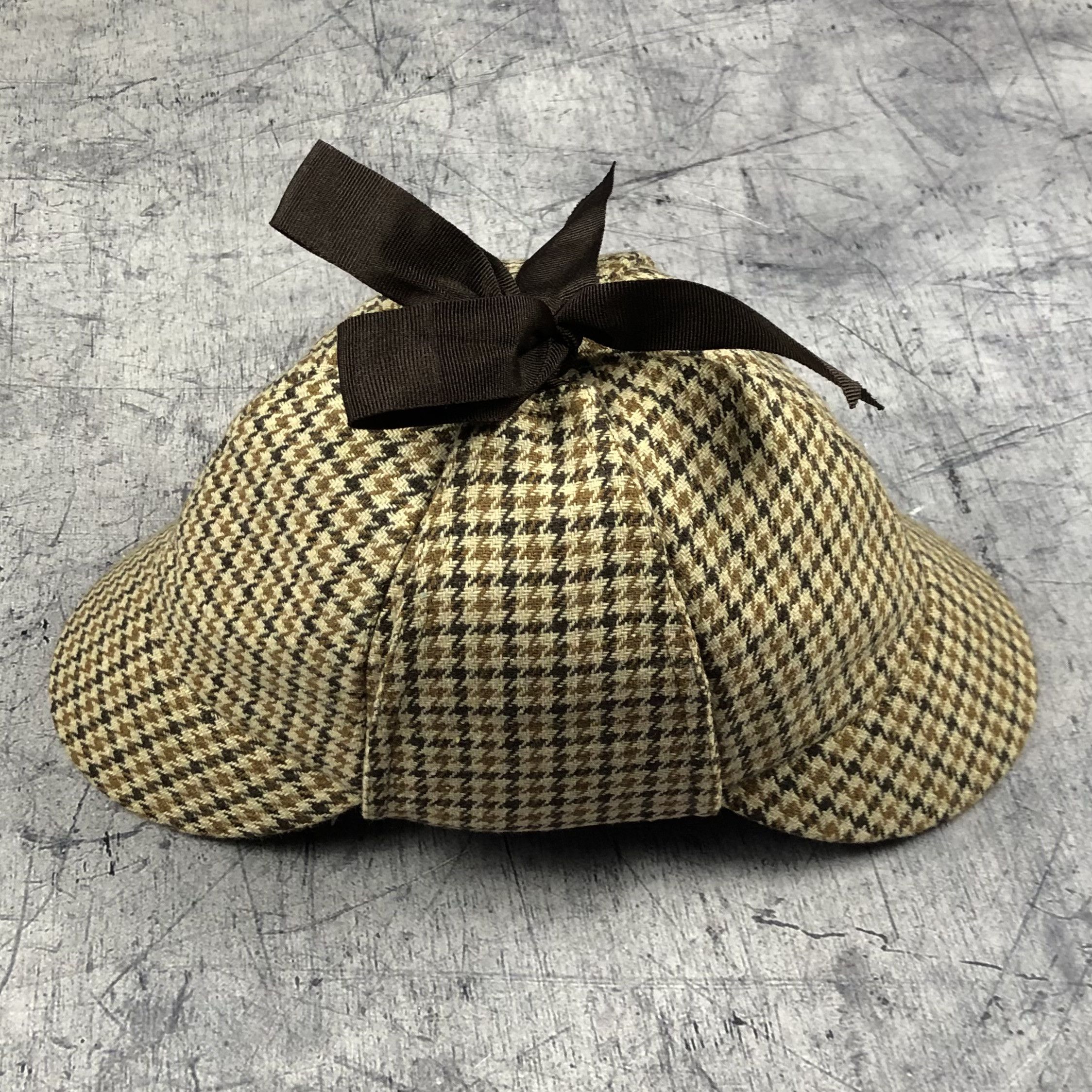 Hunter Deerstalker Tweed Wool Hat Sherlock Holmes Size ONE SIZE - 4 Thumbnail