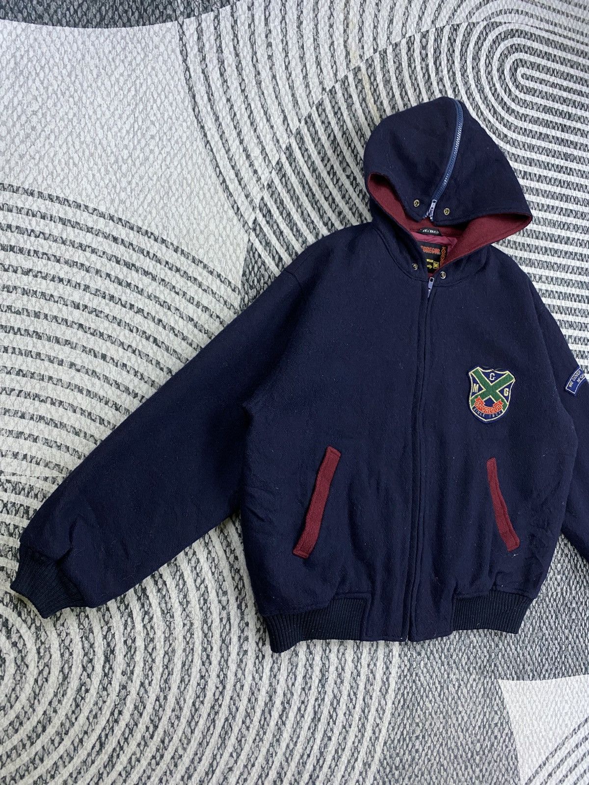 McGregor Vtg McGregor Hybrid Hooded Wool Jacket Size US M / EU 48-50 / 2 - 4 Thumbnail