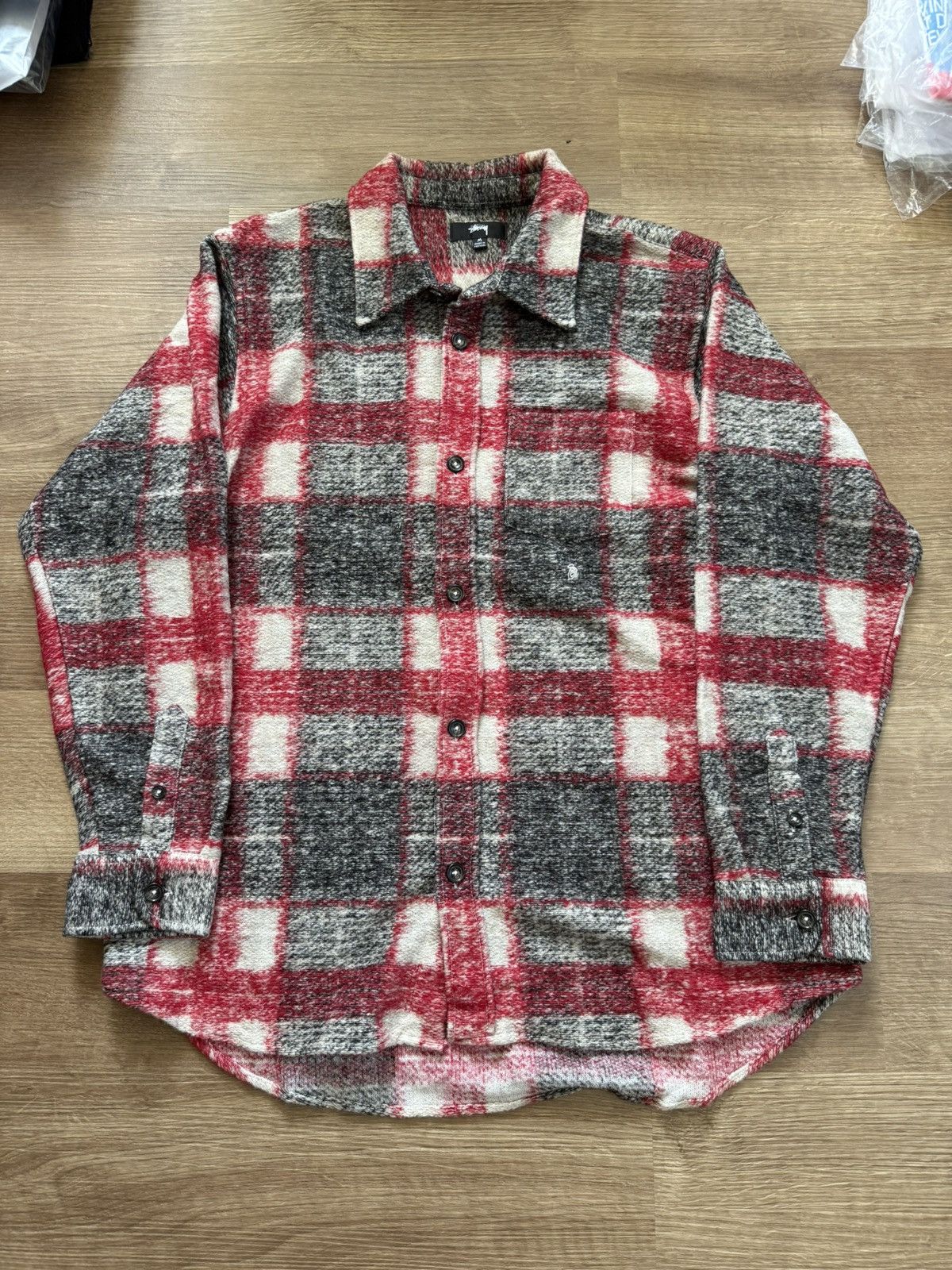 Stussy Stussy Hellshire Plaid Shirt - Blue/Pink - Size M | Grailed