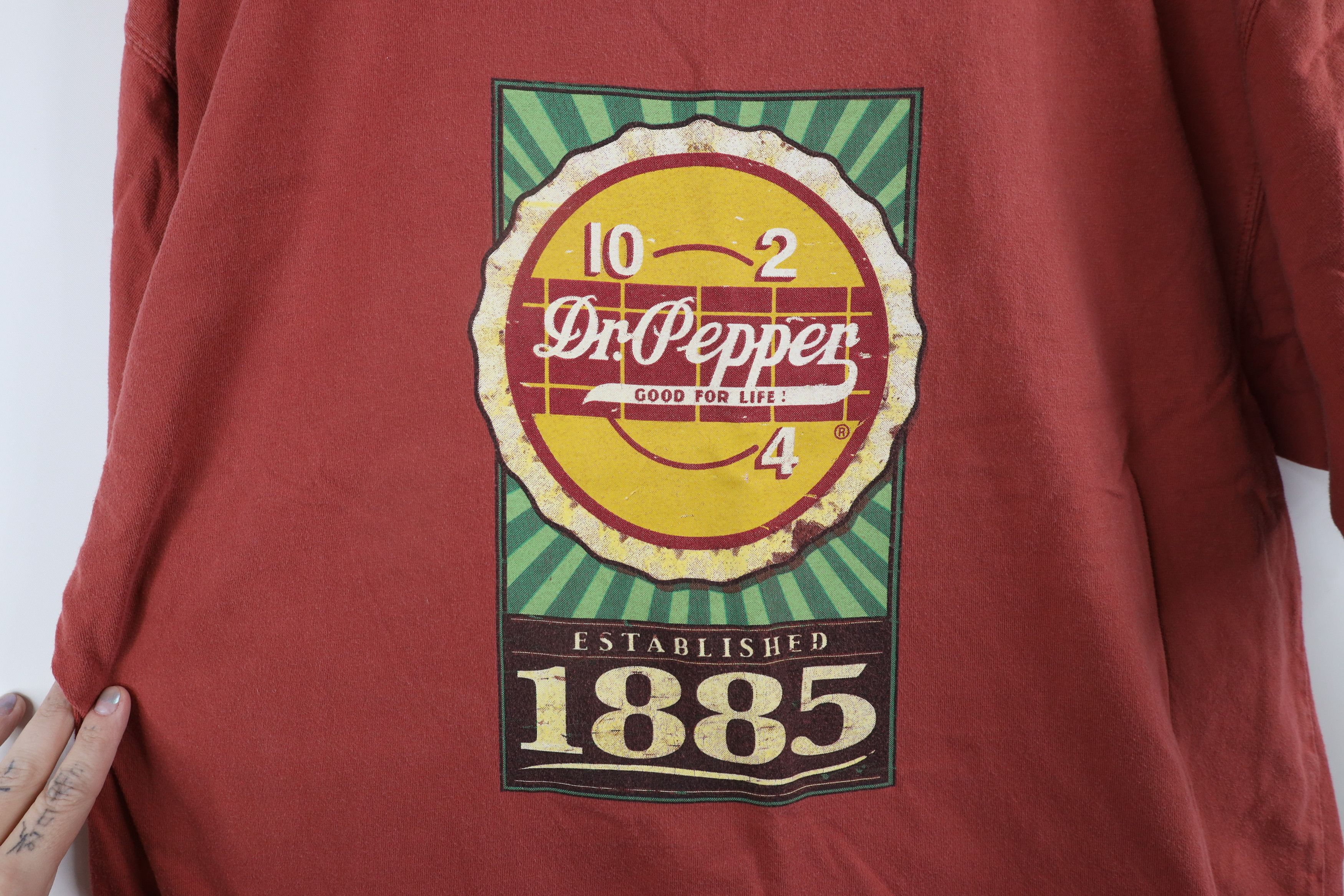 Vintage Vintage 90s Spell Out Pigment Dye Dr Pepper Soda Pop T-Shirt Size US L / EU 52-54 / 3 - 4 Thumbnail