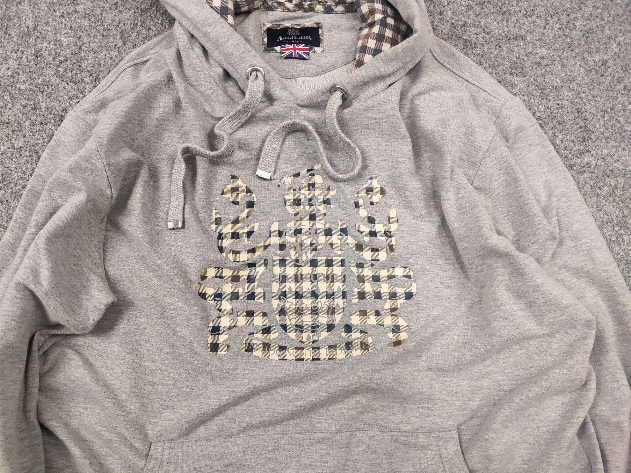 Aquascutum Aquascutum England Logo Gray Mens Hoodie Size US L / EU 52-54 / 3 - 5 Thumbnail