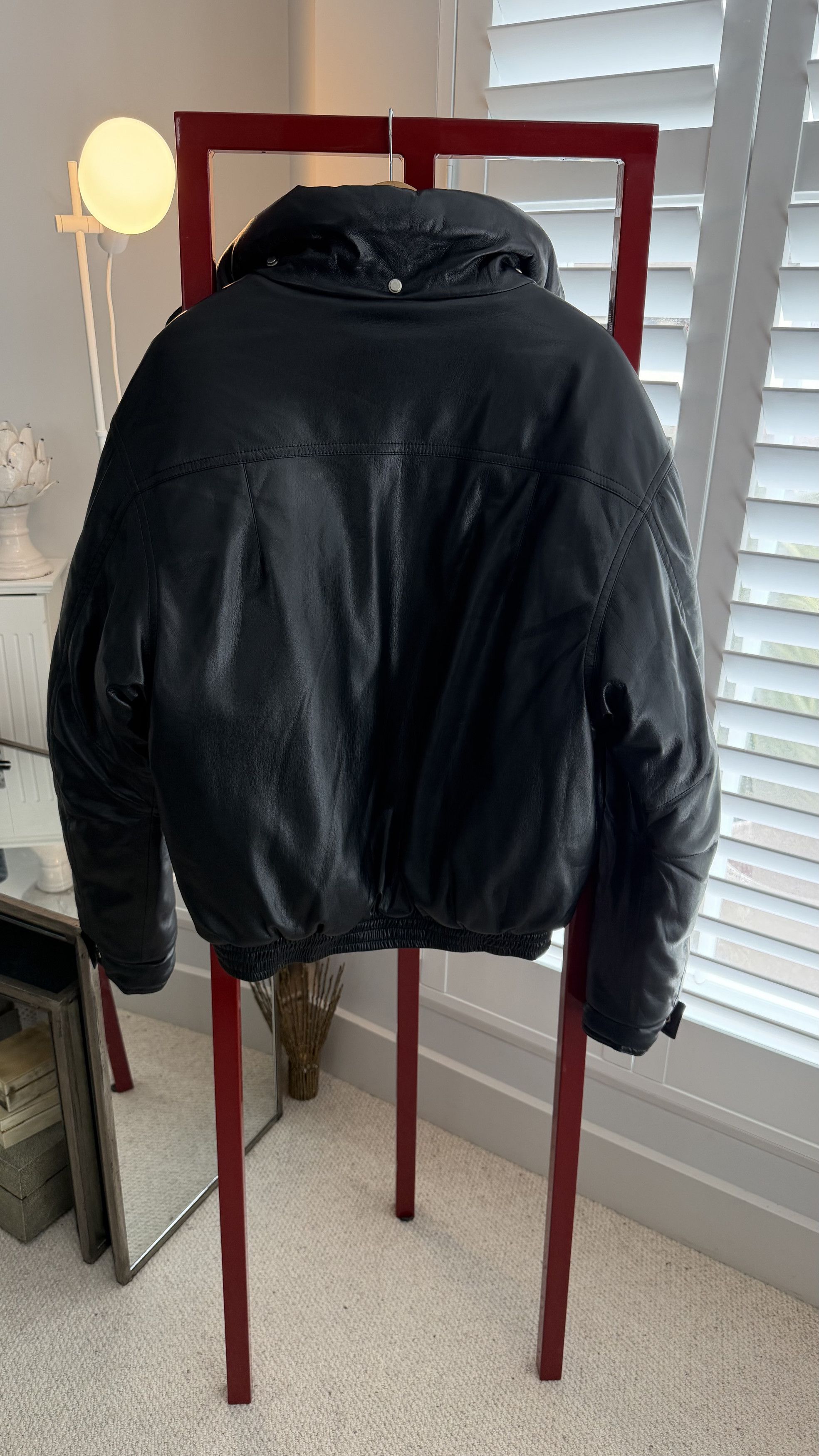 Nanushka Duy Okobor Alt-Leather Padded Bomber Jacket Black Size US L / EU 52-54 / 3 - 5 Thumbnail