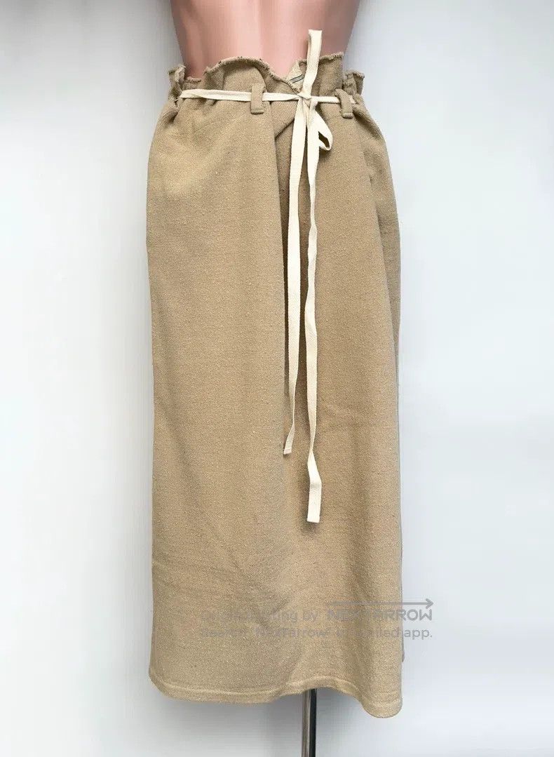 Yohji Yamamoto Yohji Yamamoto size 3 Silk camel drawstring skirt Size 25" / US 0 / IT 36 - 1 Thumbnail